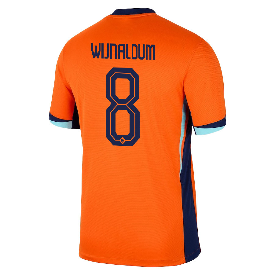 Georginio Wijnaldum 8 Netherlands National Team 2024/25 Home Men Jersey - Orange