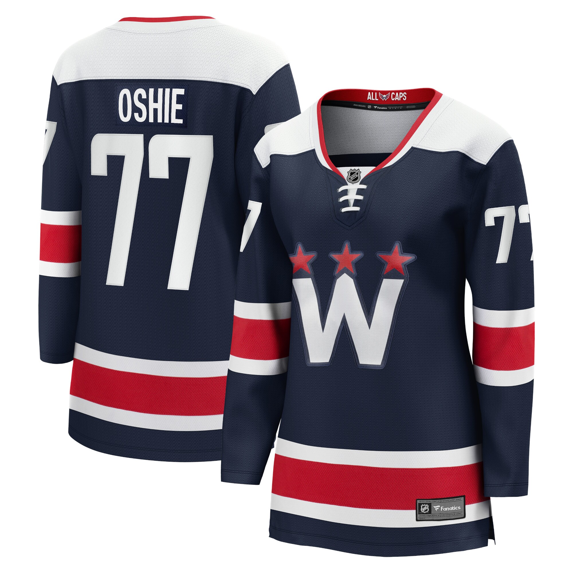 TJ Oshie Washington Capitals Fanatics Women's Alternate Premier Breakaway Player Jersey - Navy