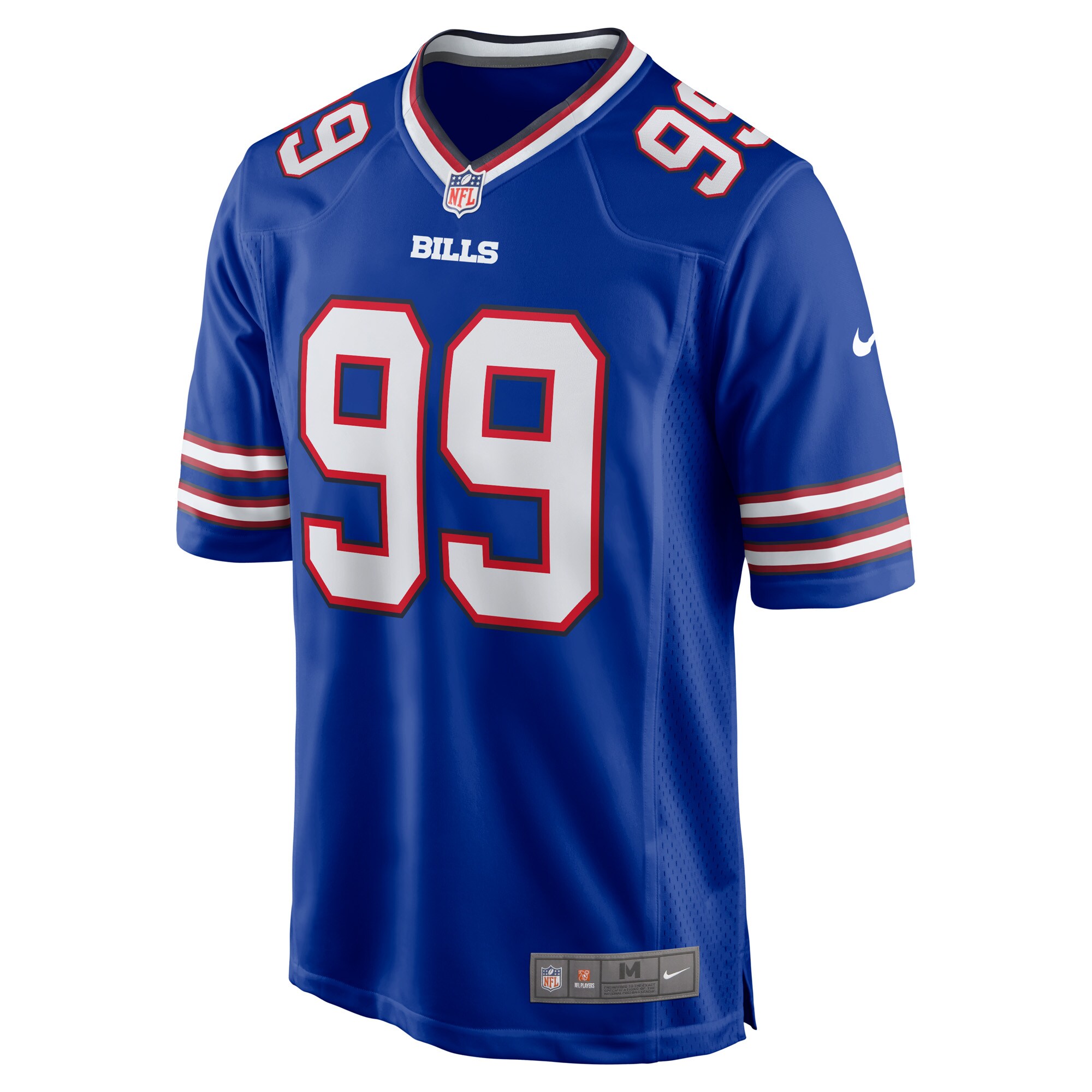 Tim Settle Buffalo Bills  Game Jersey - Royal