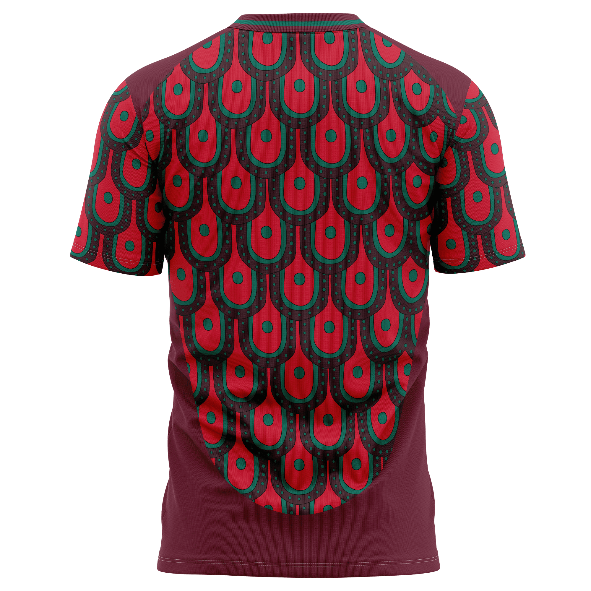Mexico National Team 2024 Home Kits AOP T-shirt - Burgundy