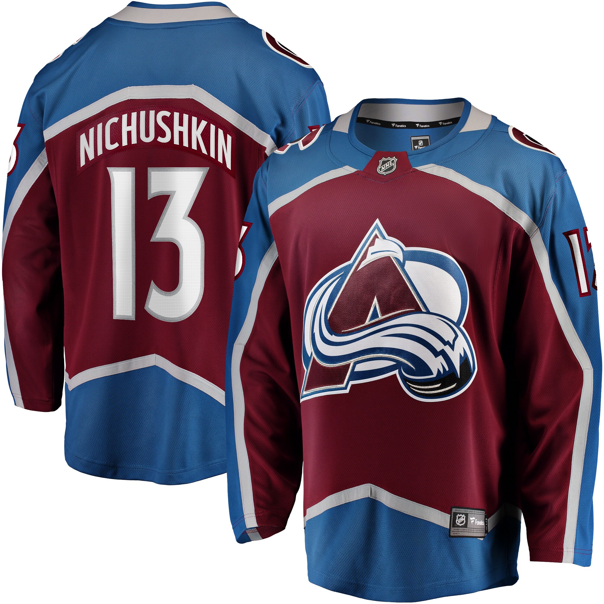 Valeri Nichushkin Colorado Avalanche Fanatics Breakaway Player Jersey - Burgundy