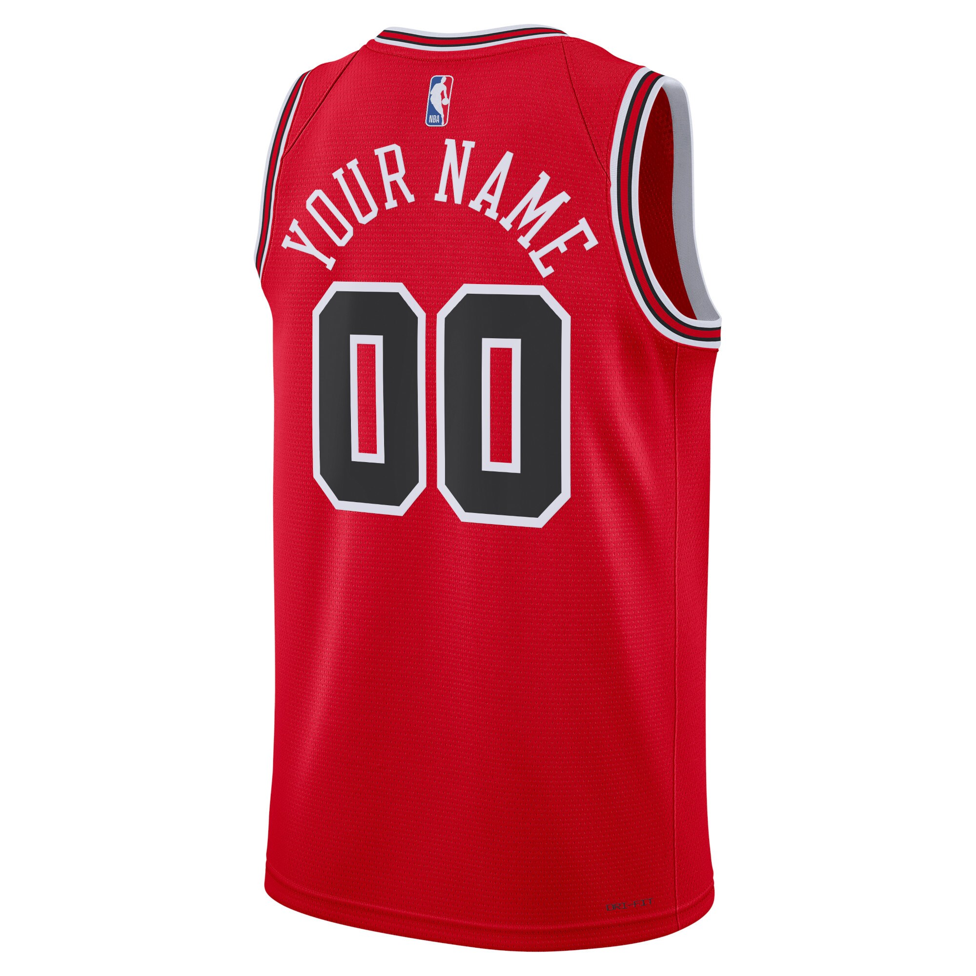 Chicago Bulls  Unisex Swingman Custom Jersey Red - Icon Edition