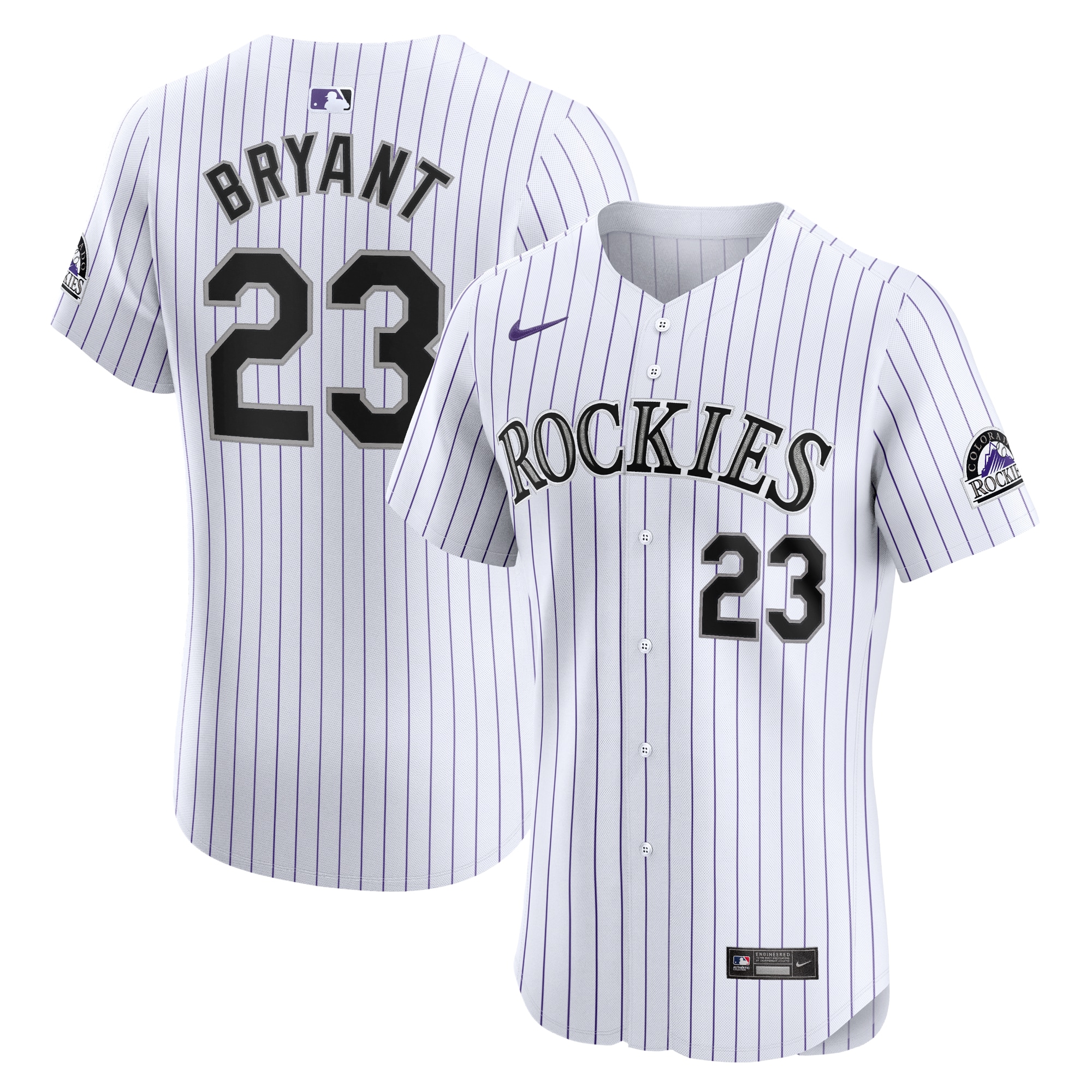 Kris Bryant Colorado Rockies  Home Elite Jersey - White
