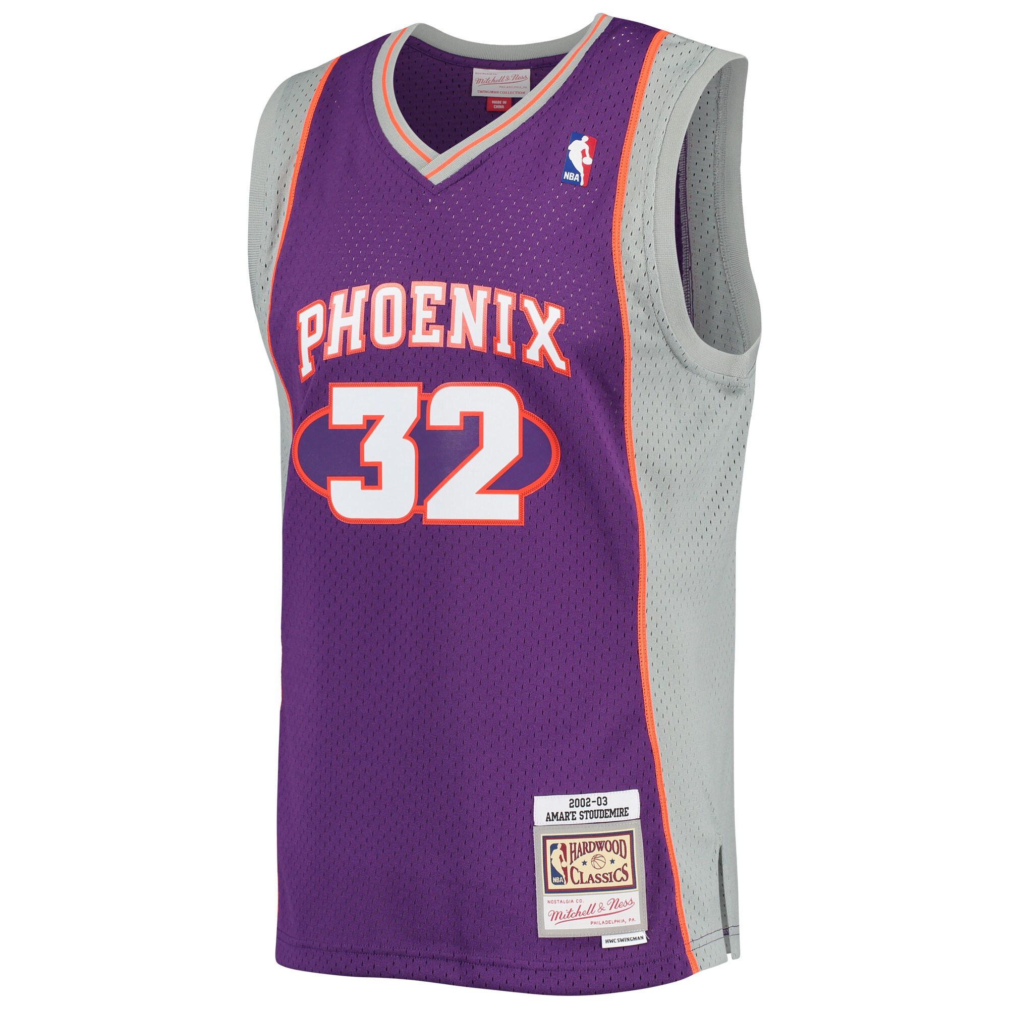 Amar'e Stoudemire Phoenix Suns Mitchell & Ness 2001\/02 Hardwood Classics Swingman Jersey - Purple