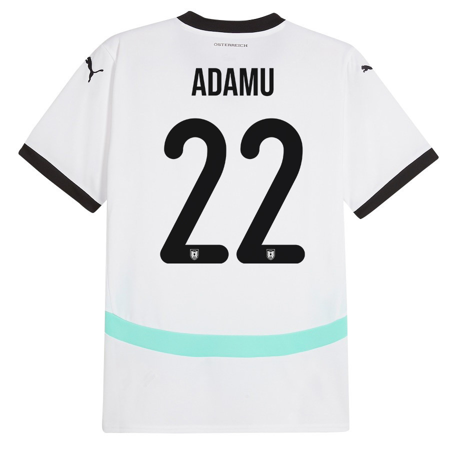 Junior Adamu 22 Austria National Team 2024/25 Away Men Jersey - White