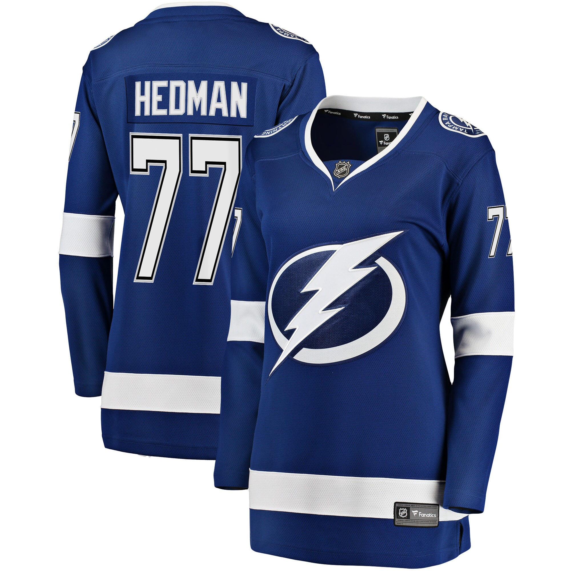 Victor Hedman Tampa Bay Lightning Fanatics Women's Premier Breakaway Player Jersey - Blue
