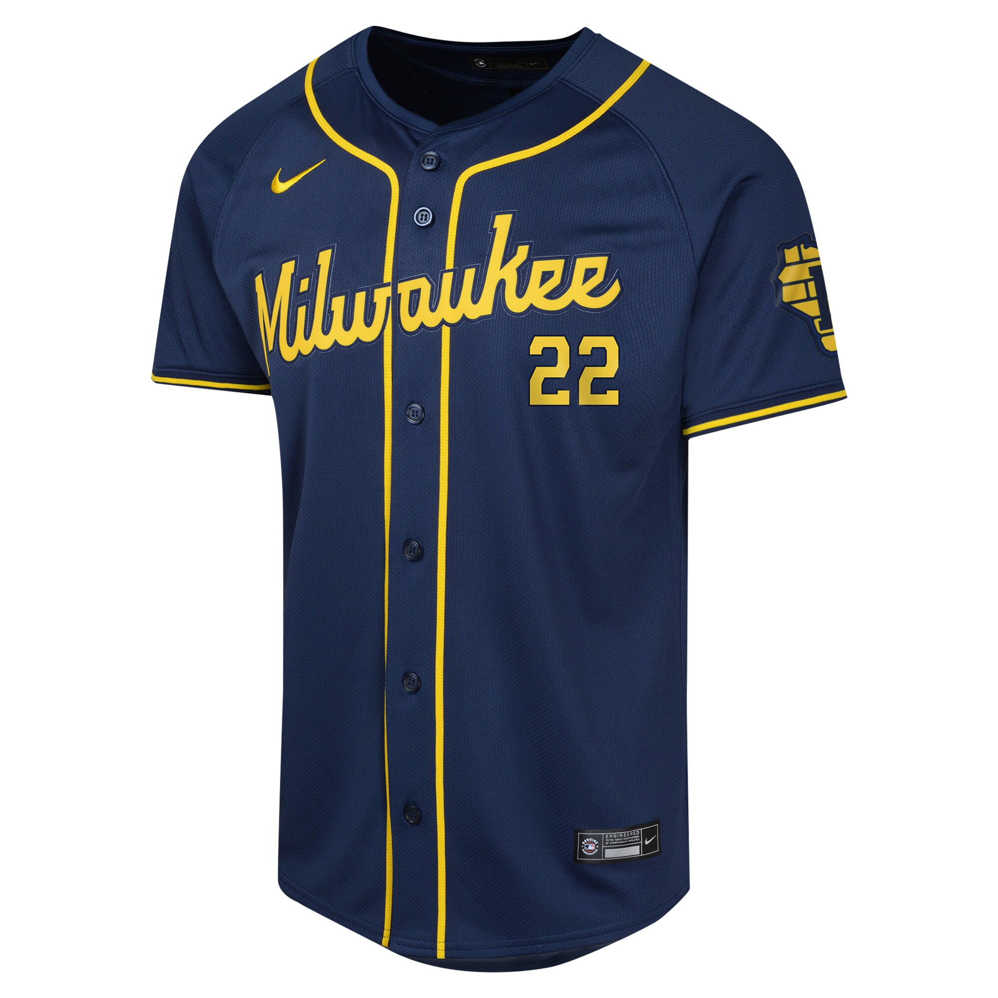 Christian Yelich Milwaukee Brewers  Youth Alternate Limited Player Jersey\u00c2\u00a0\u00e2\u20ac\u201c Navy