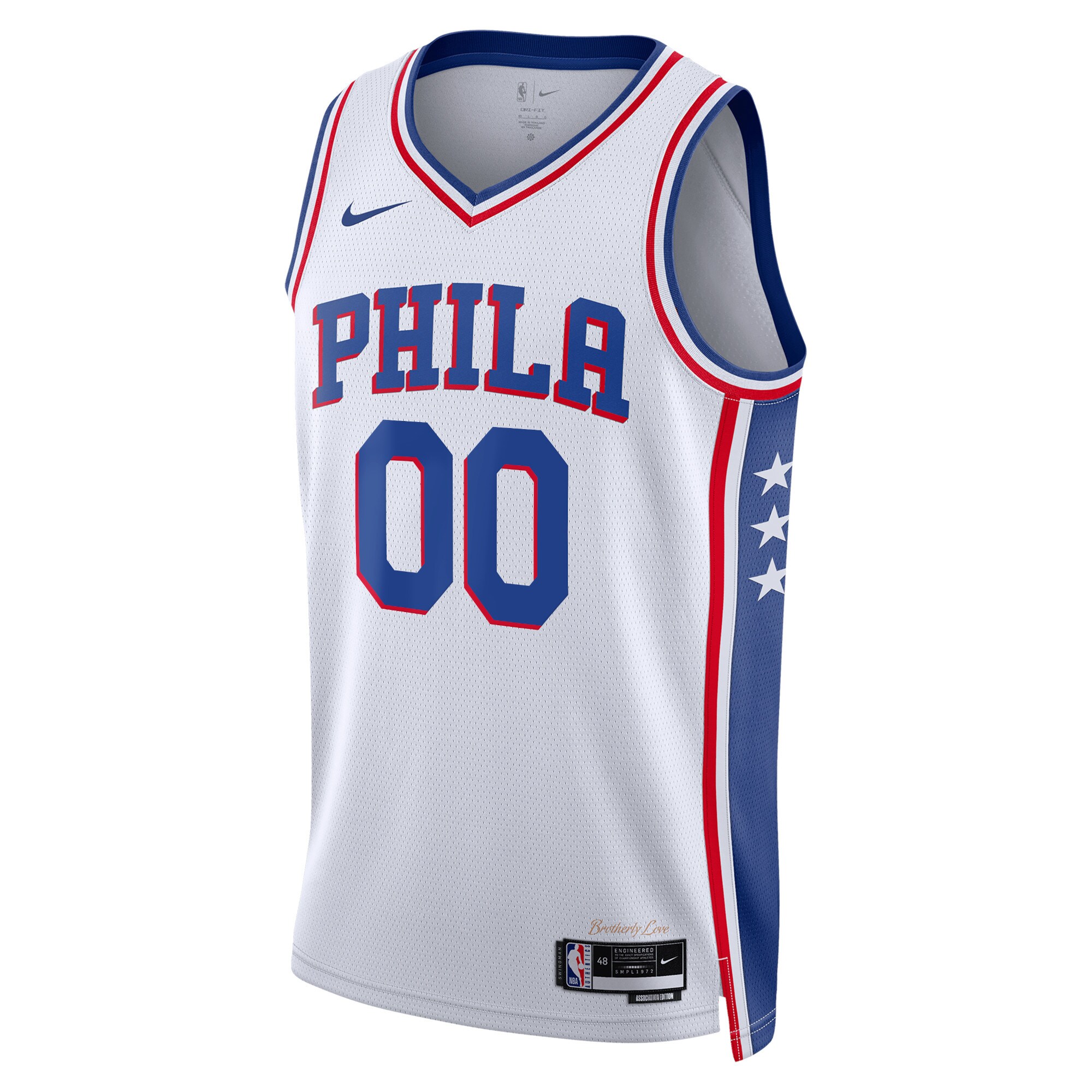 Philadelphia 76ers  Unisex 2022\/23 Swingman Custom Jersey White - Association Edition