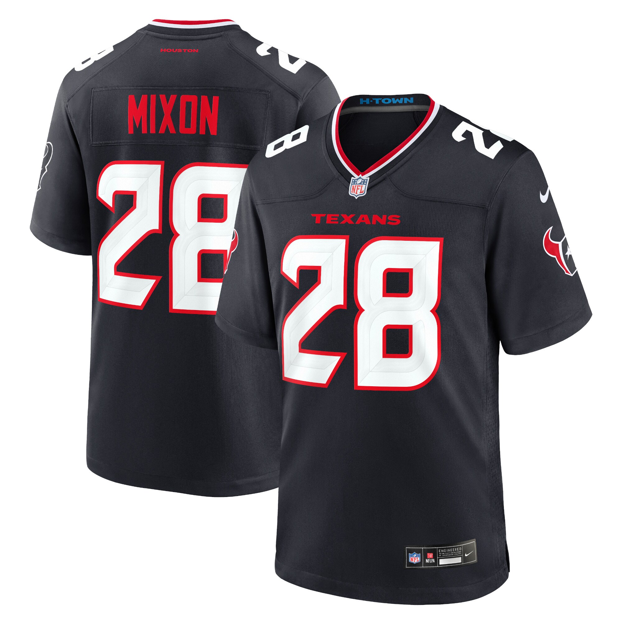 Joe Mixon Houston Texans  Game Jersey - Navy