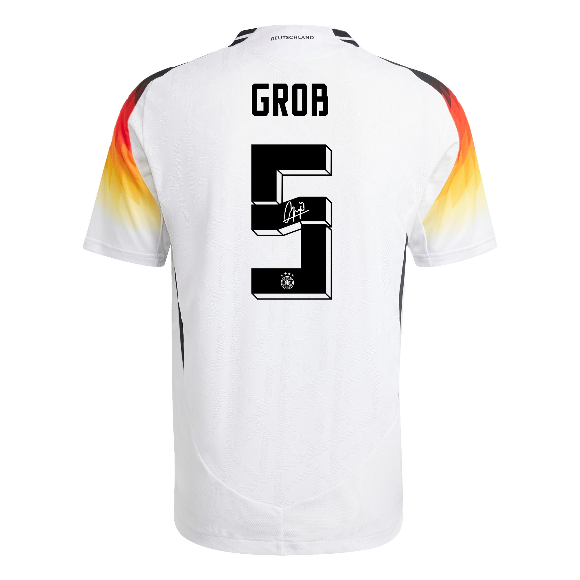 Pascal Groß 5 Signed Germany National Team 2024/25 Home Jersey Autographed - Men
