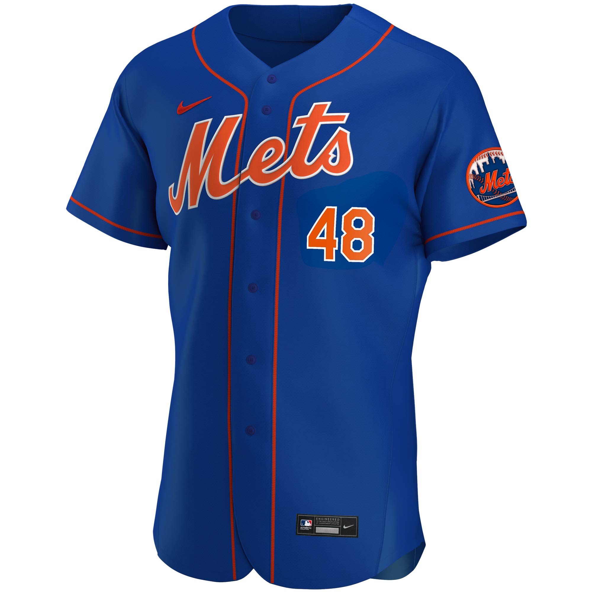 Jacob deGrom New York Mets  Alternate Authentic Player Jersey - Royal