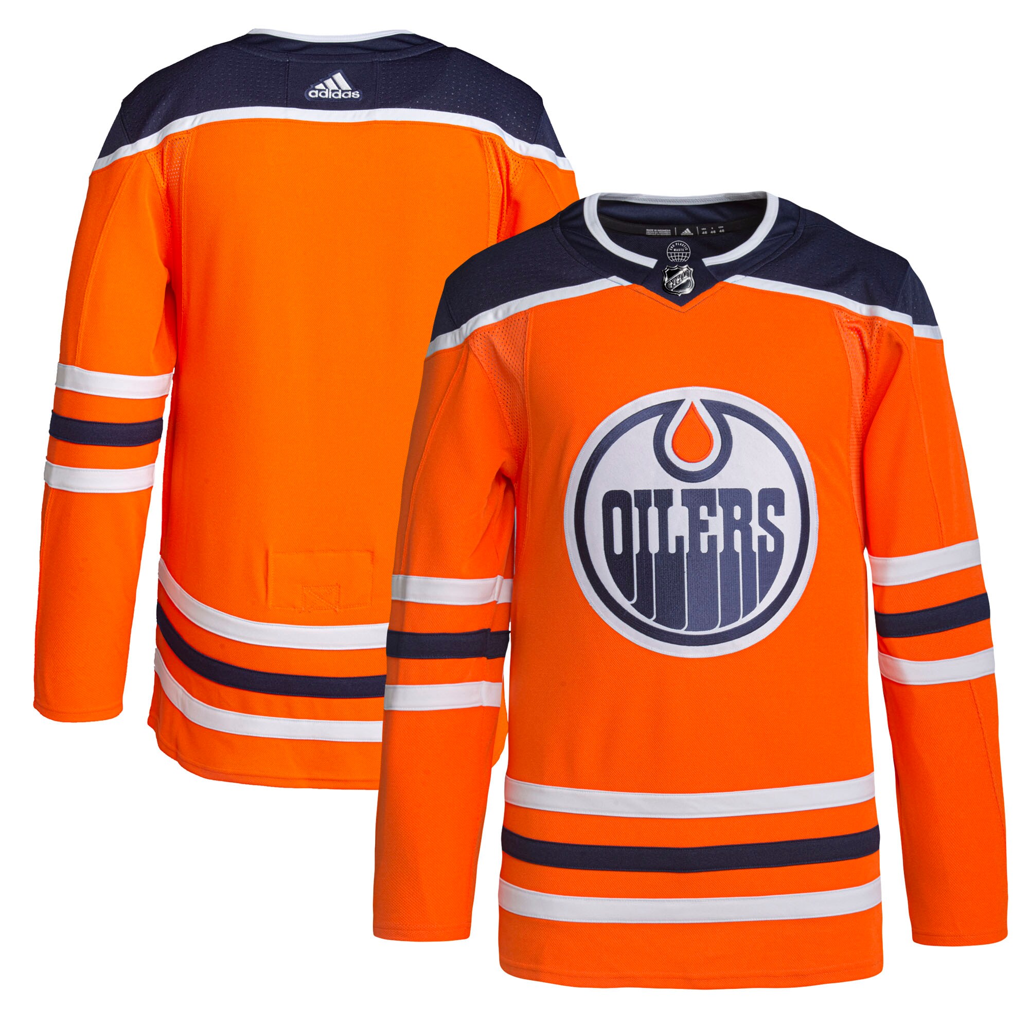Edmonton Oilers adidas Men's Home Authentic Jersey - Orange