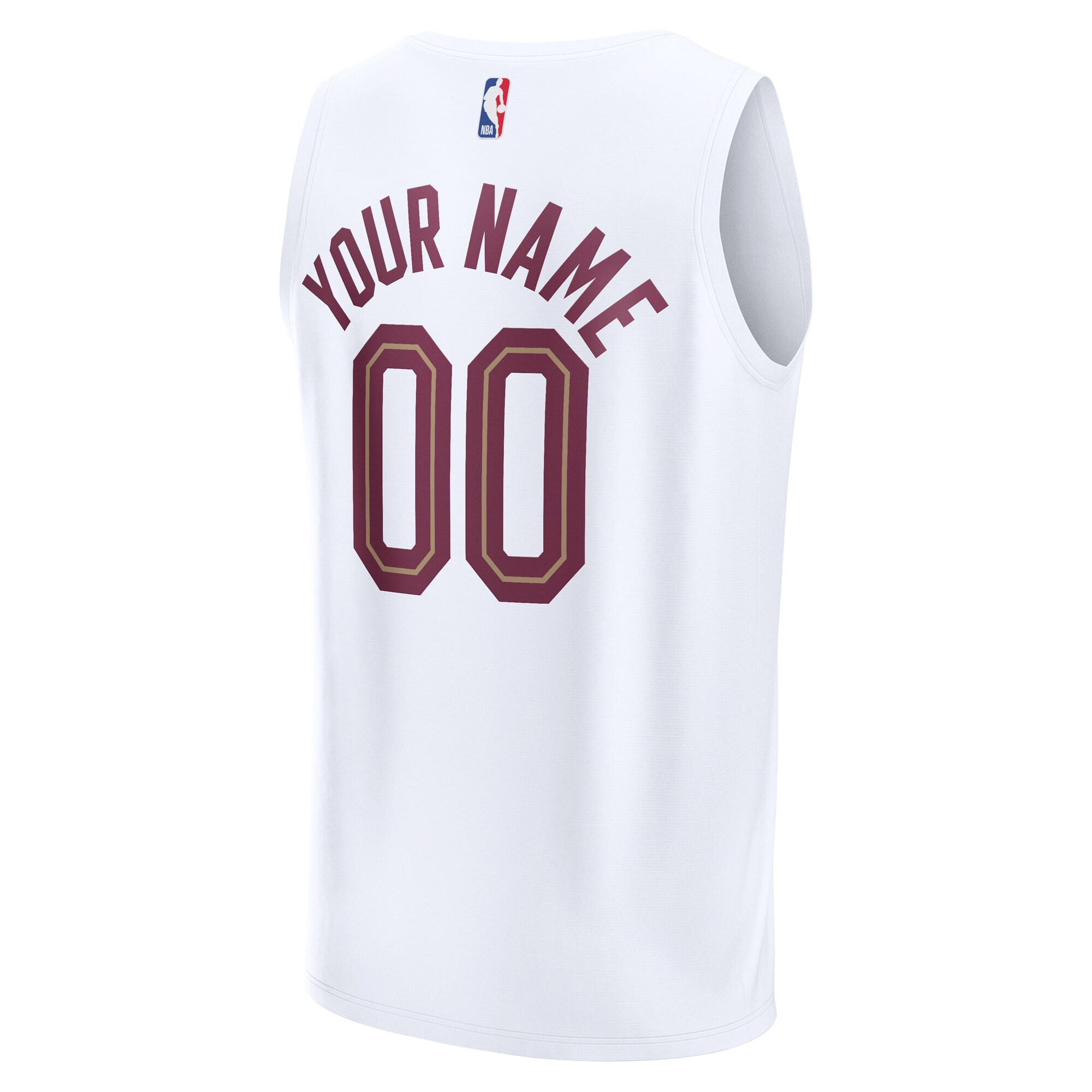 Cleveland Cavaliers Fanatics Fast Break Custom Replica Jersey - Association Edition - White