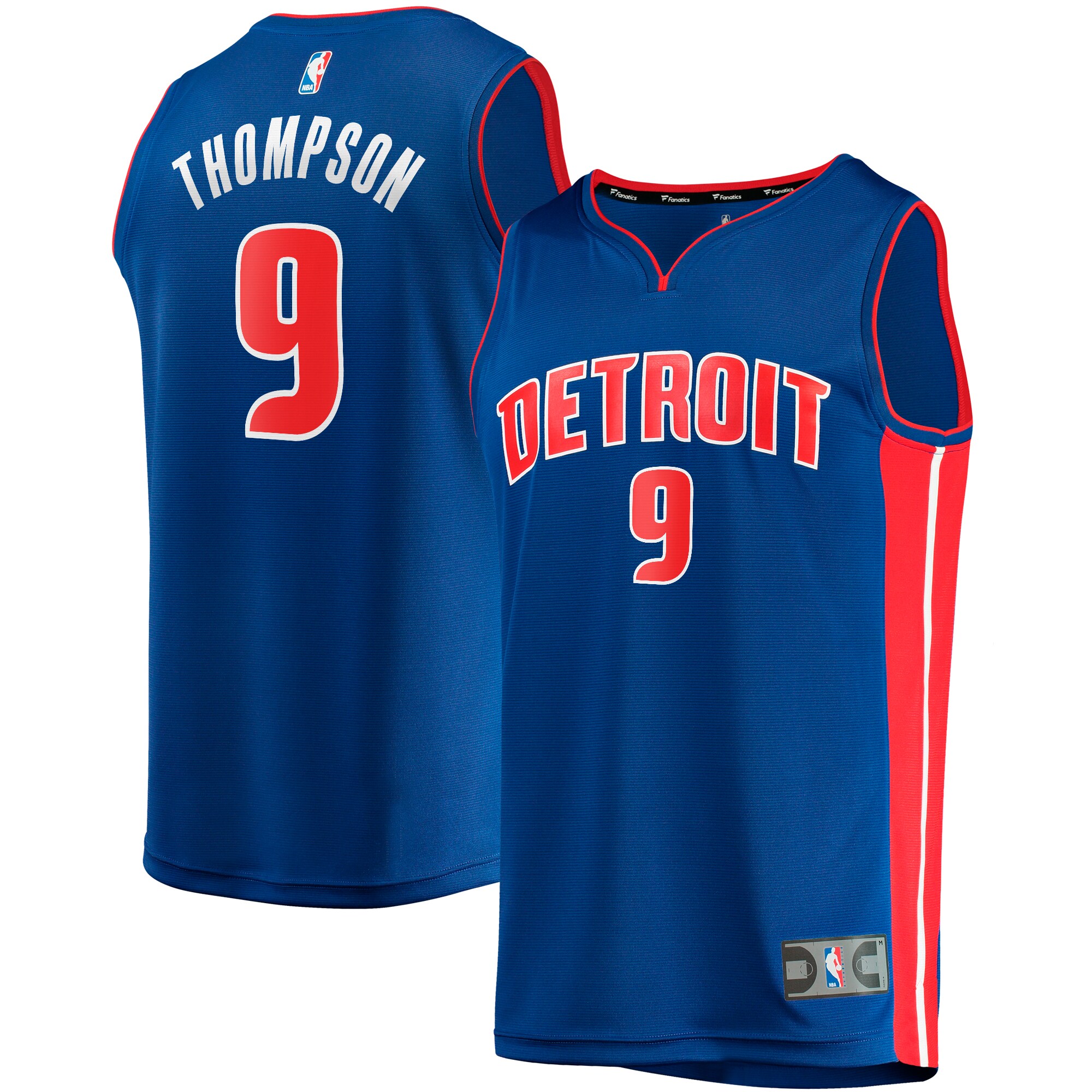 Ausar Thompson Detroit Pistons Fanatics  Fast Break Replica Jersey - Icon Edition - Royal