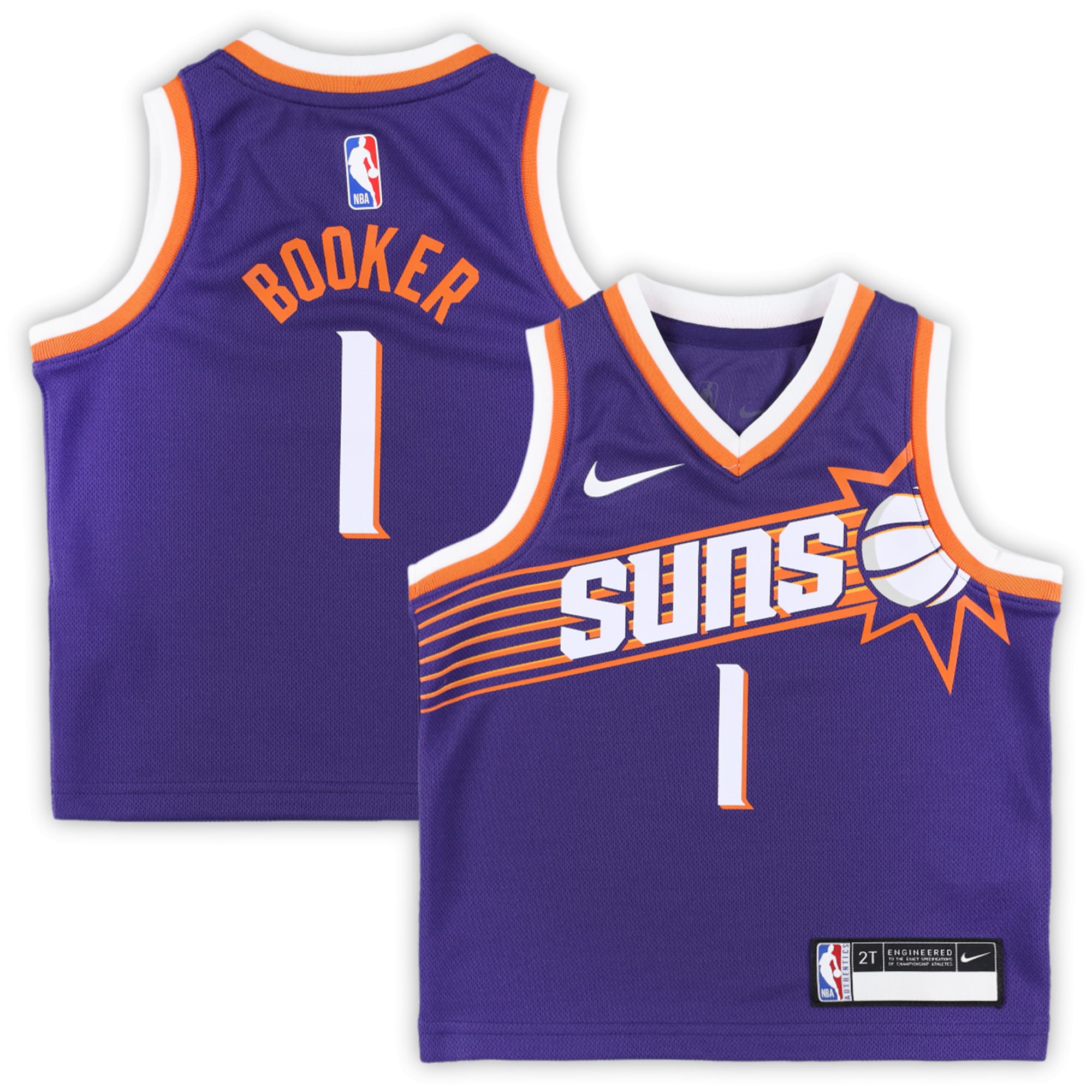 Devin Booker Phoenix Suns  Toddler Swingman Player Jersey - Icon Edition - Purple