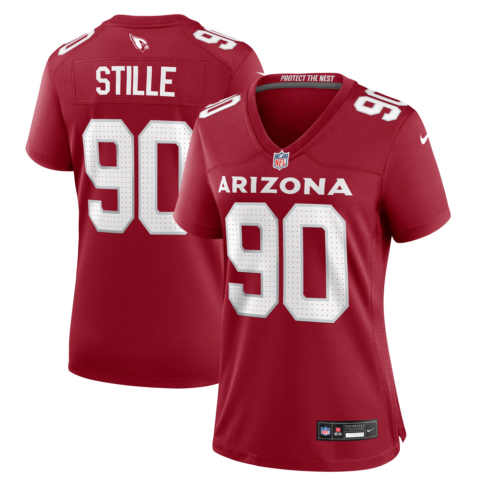 Ben Stille Arizona Cardinals  Women's Team Game Jersey -  Cardinal