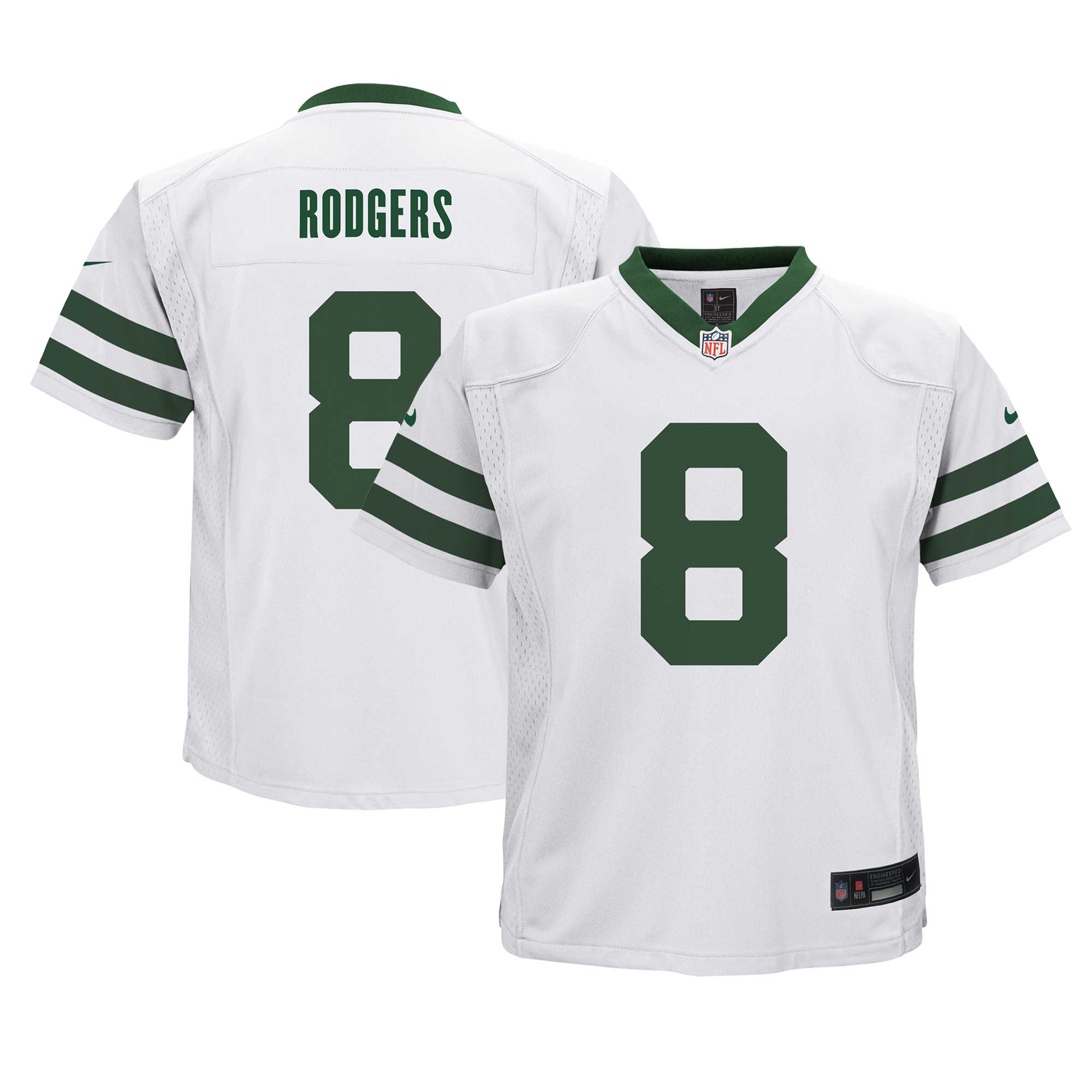Aaron Rodgers New York Jets  Preschool Game Jersey - Legacy White