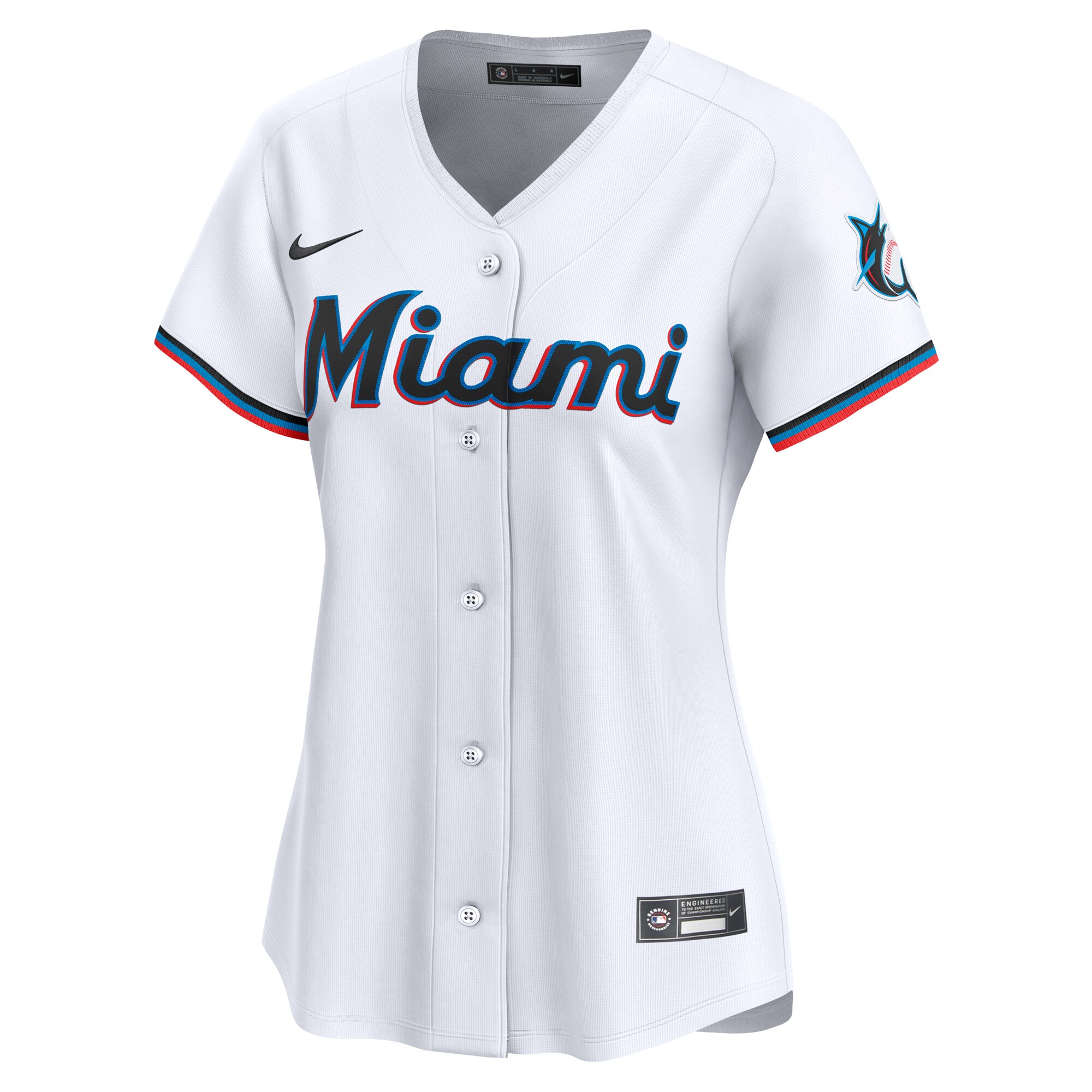 Miami Marlins  Women's #1 Mom Home Limited Jersey - White