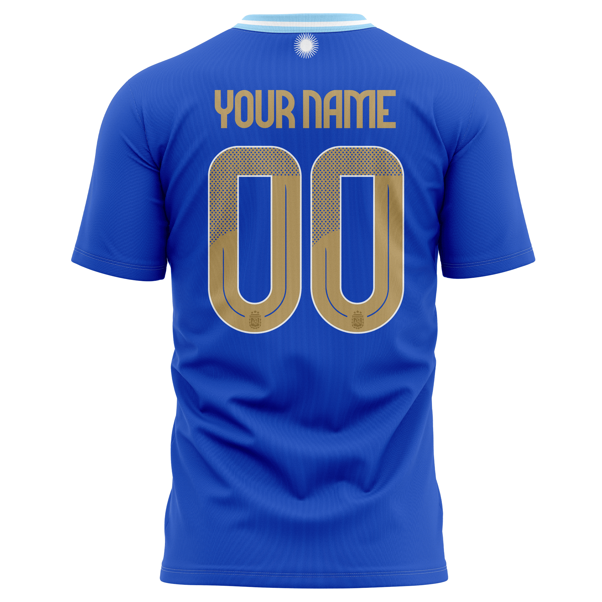 Argentina National Team 2024 Away Kits Custom AOP T-shirt - Blue