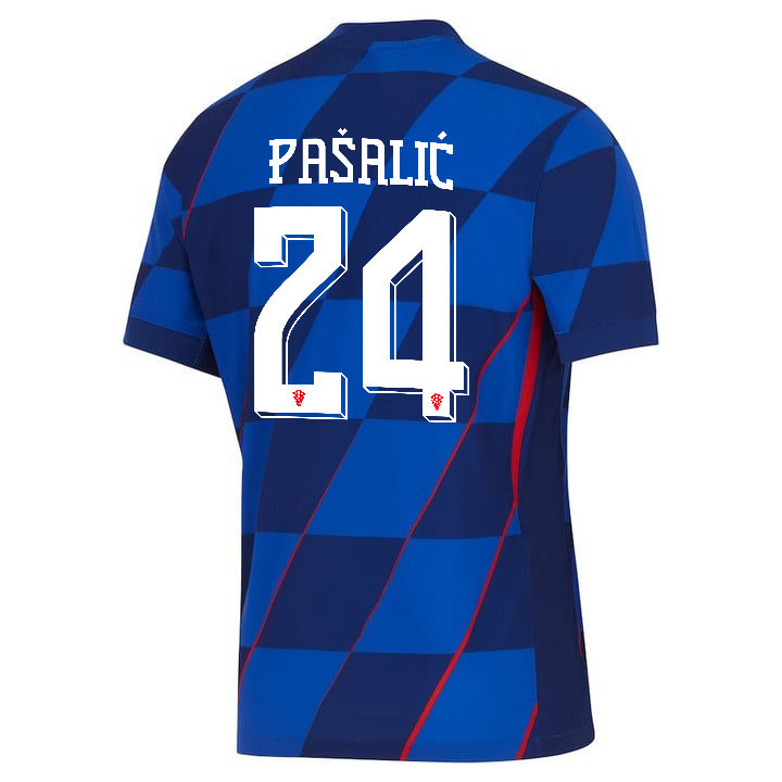 Marco Pašalić 24 Croatia National Team 2024 Away Men Jersey - Blue