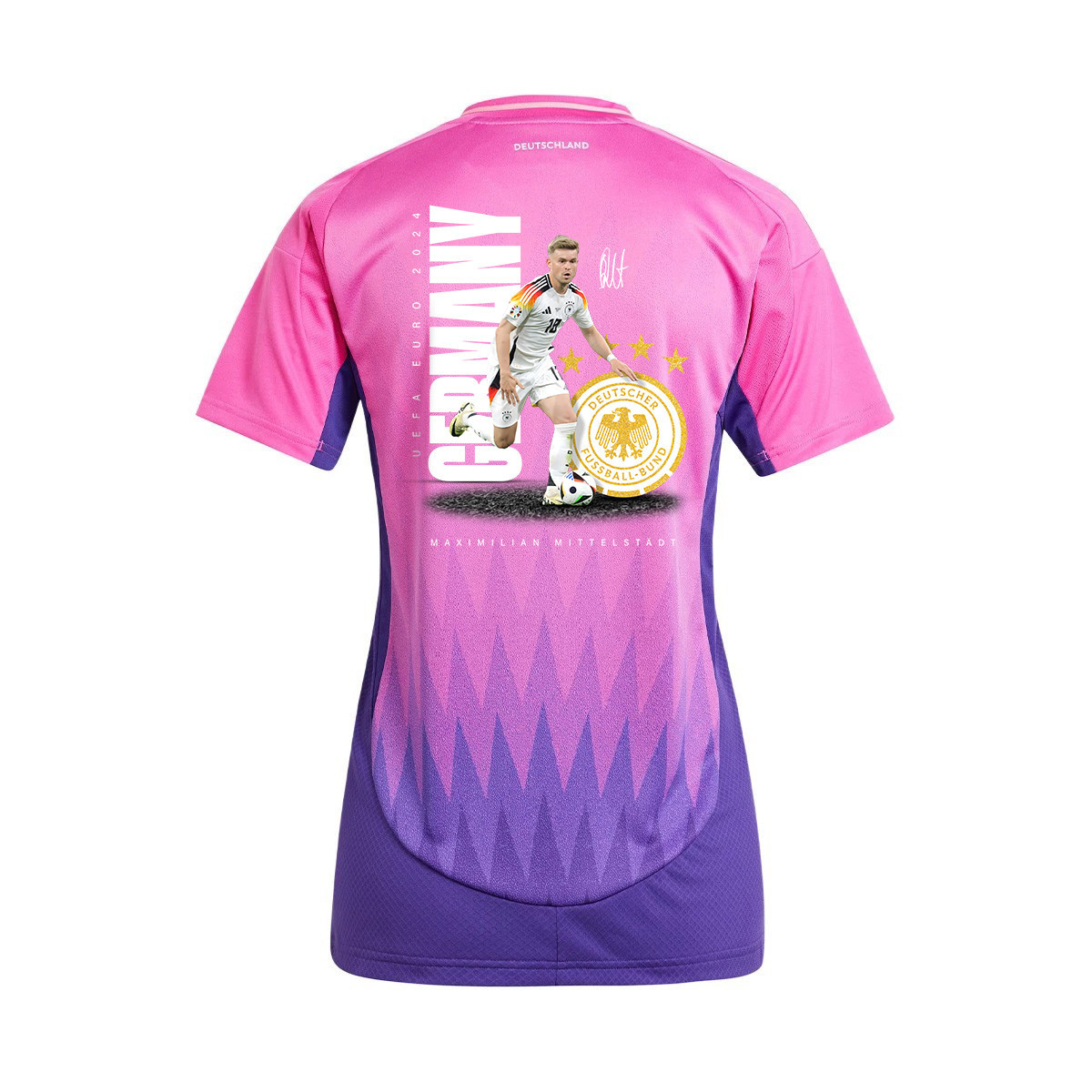 Maximilian Mittelstädt 18 Signed Game-changer Germany National Team 2024 Away WOMEN Jersey - Purple