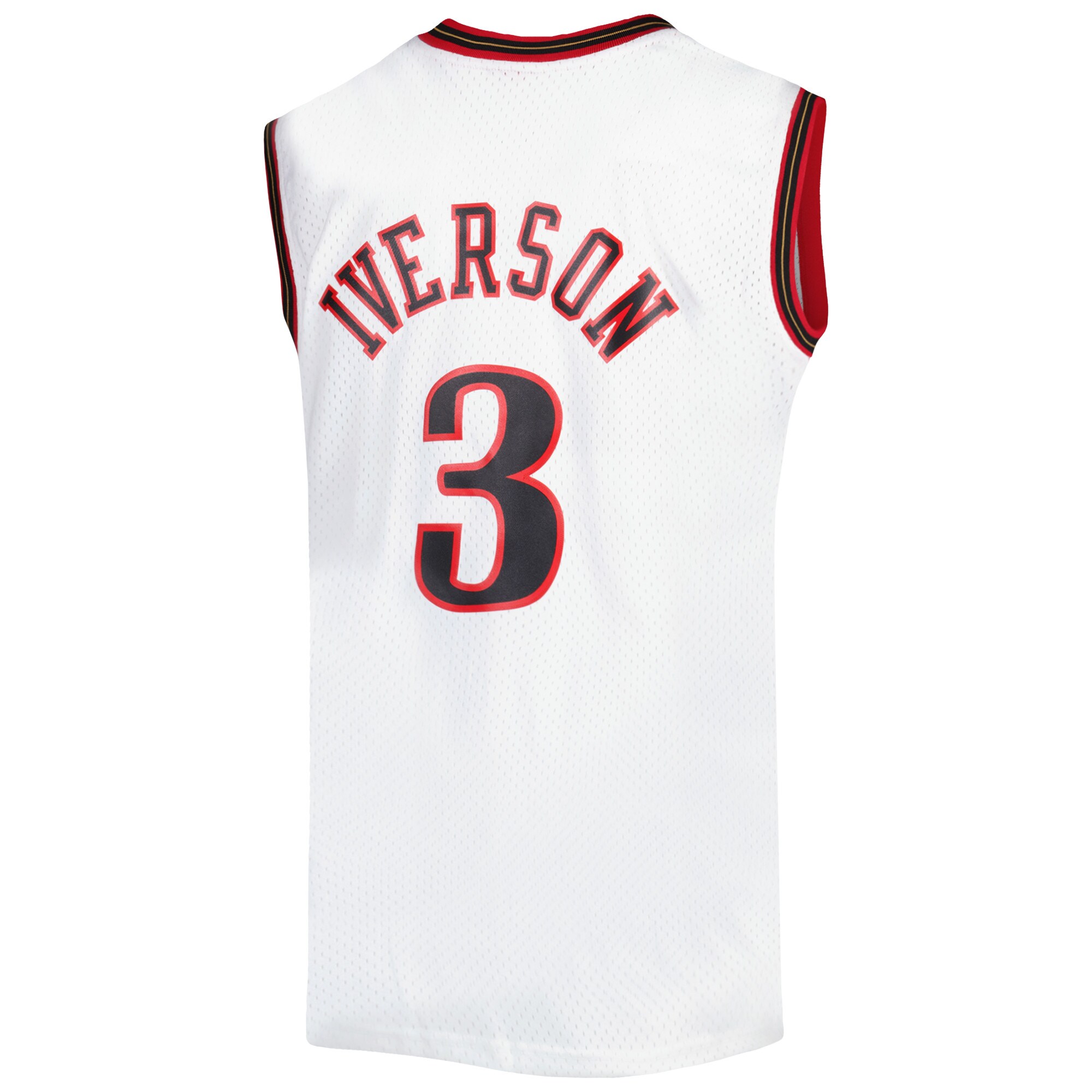 Allen Iverson Philadelphia 76ers Mitchell & Ness Big & Tall Hardwood Classics 1996\/97 Swingman Jersey - White