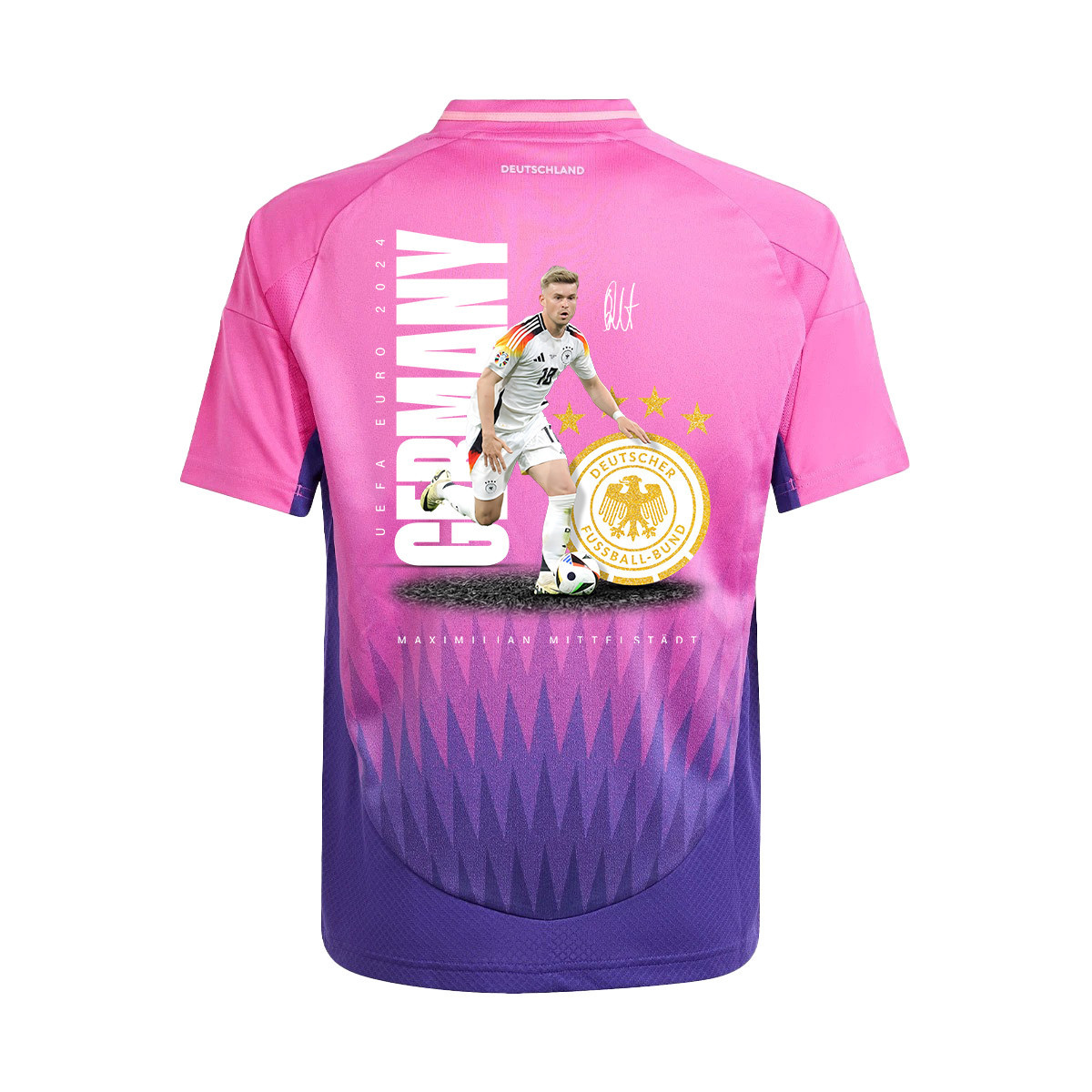 Maximilian Mittelstädt 18 Signed Game-changer Germany National Team 2024 Away YOUTH Jersey - Purple