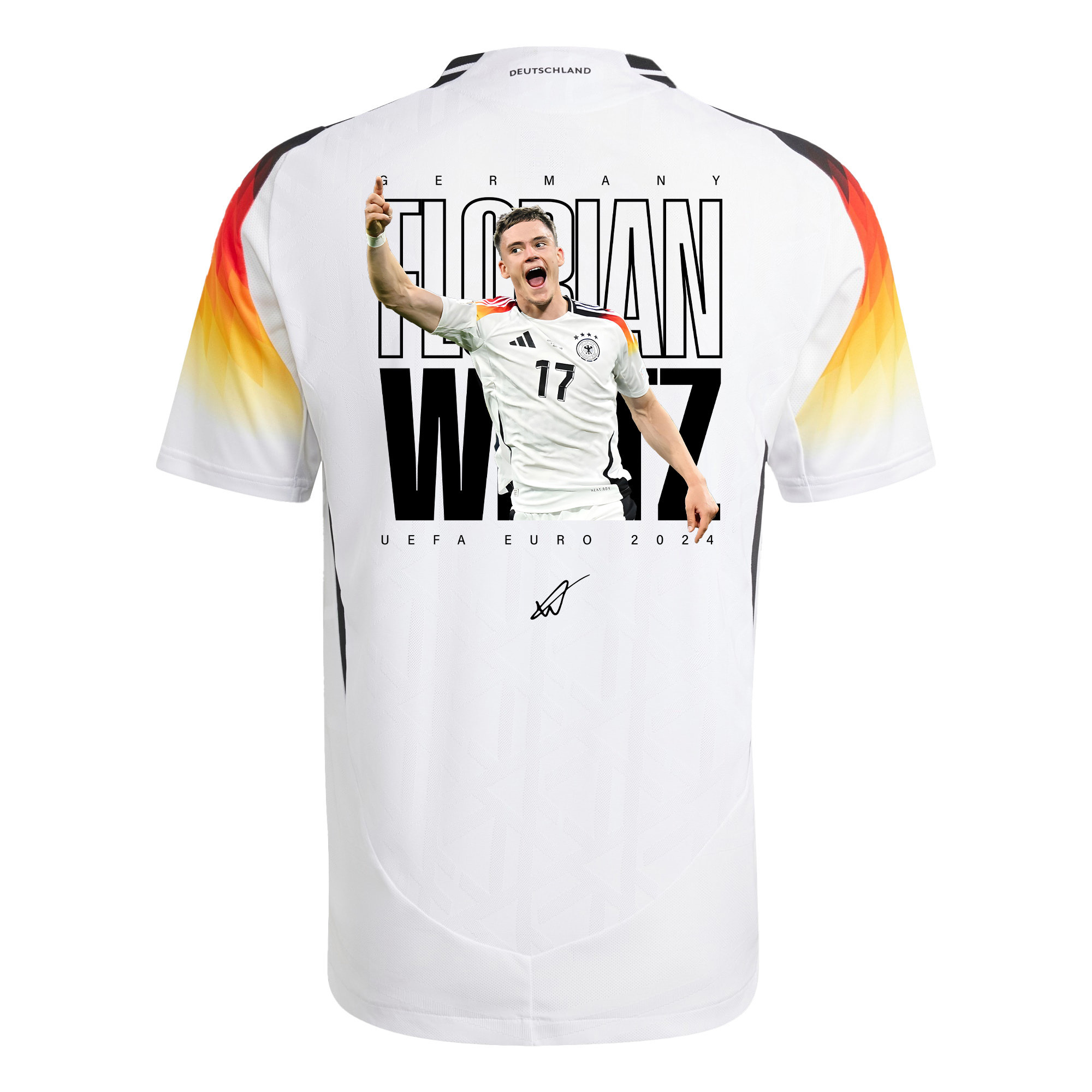 Florian Wirtz 17 Signed Germany National Team 2024 Rising Star Home Men Jersey - White