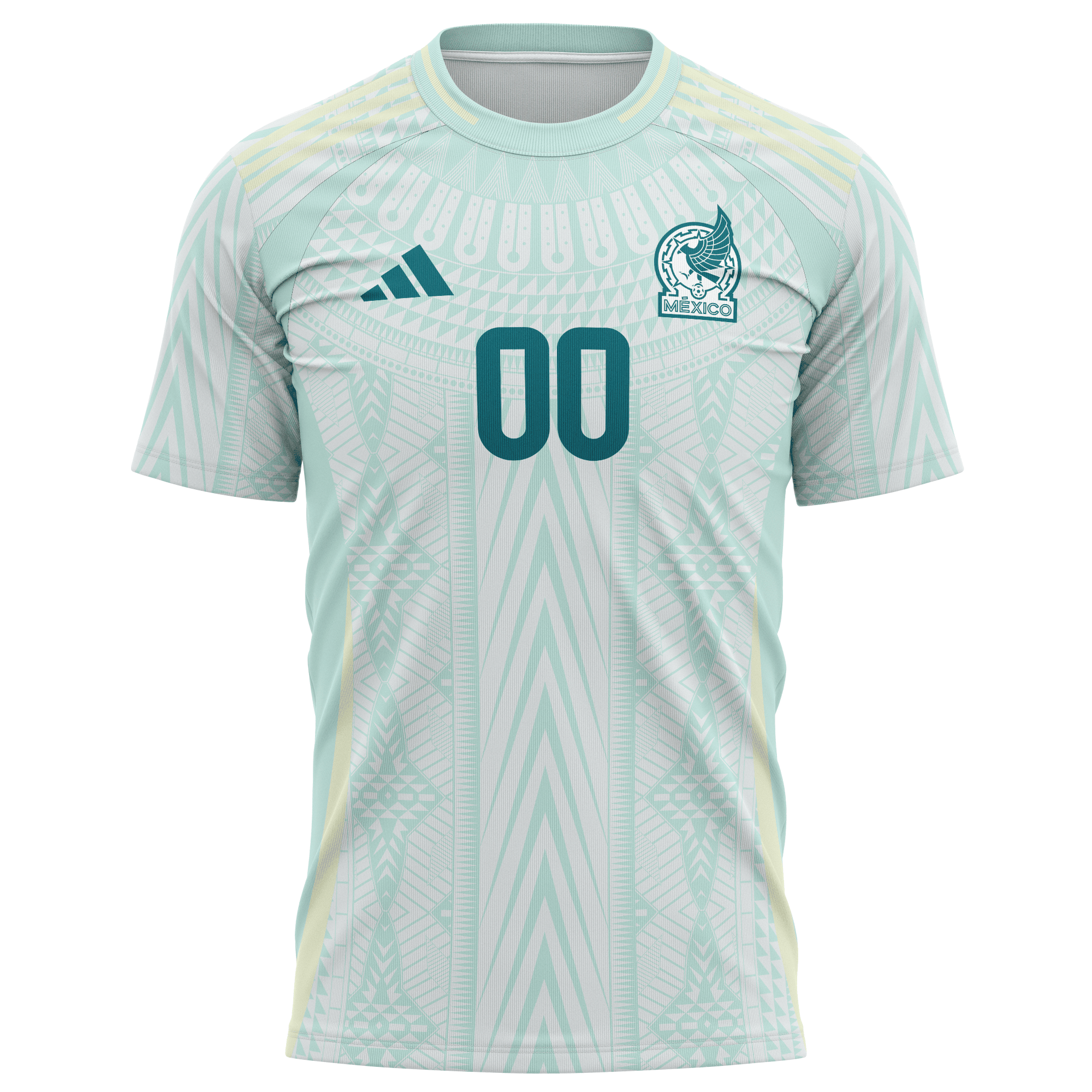 Mexico National Team 2024 Away Kits Custom AOP T-shirt - Green