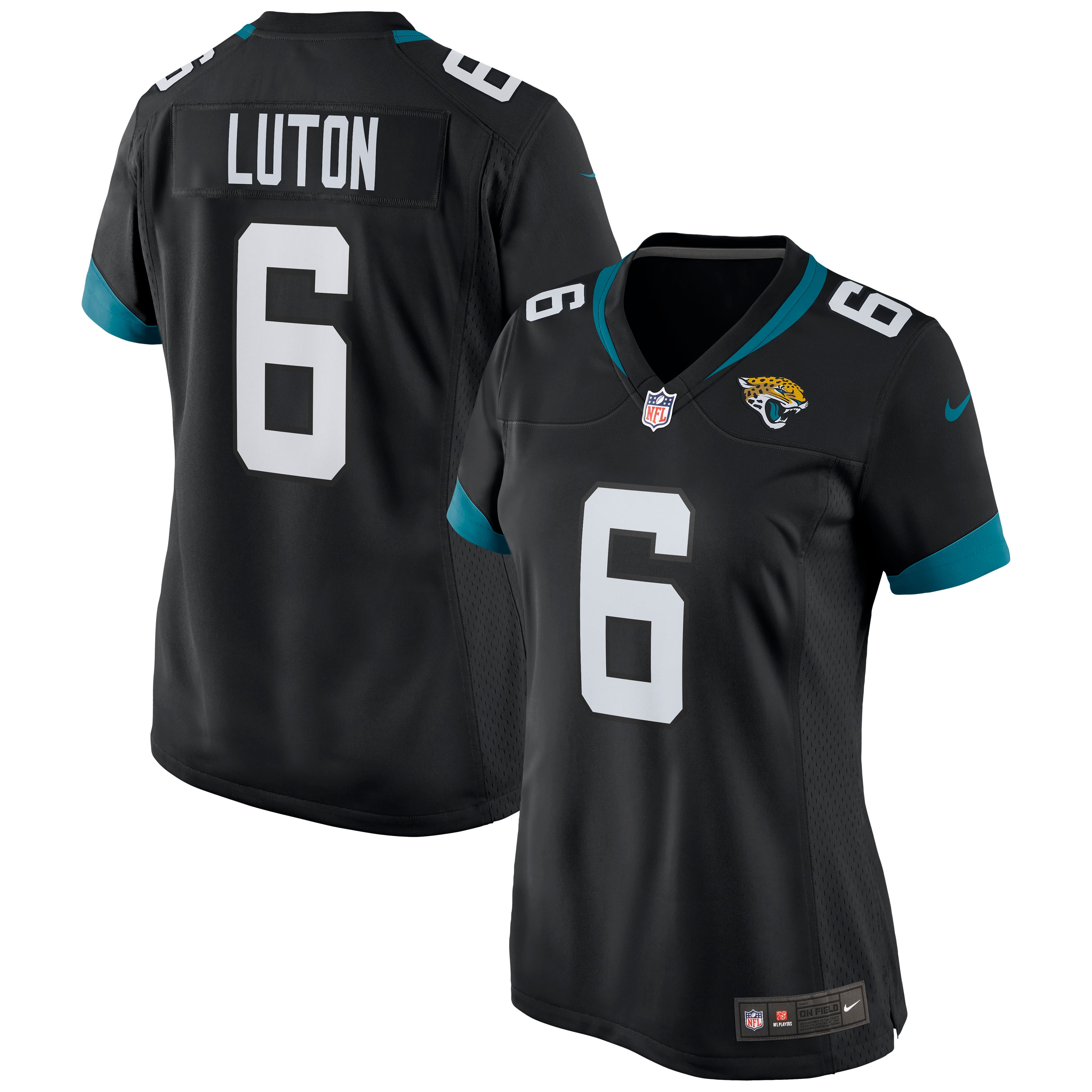 Jake Luton Jacksonville Jaguars  Women's Game Jersey - Black