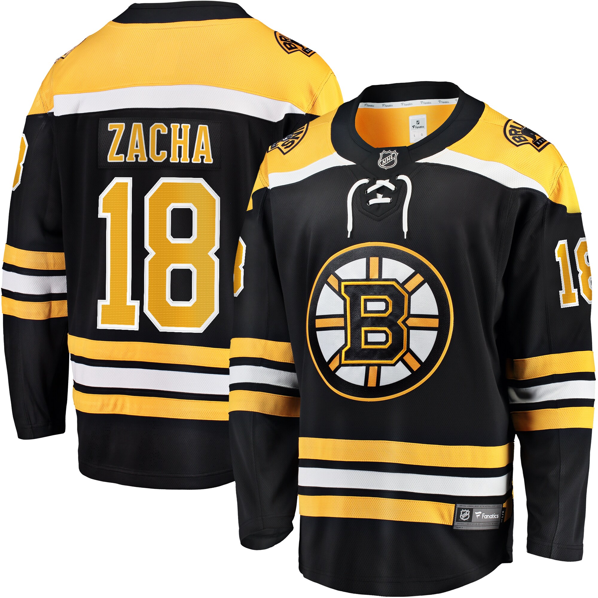 Pavel Zacha Boston Bruins Fanatics Home Breakaway Player Jersey - Black