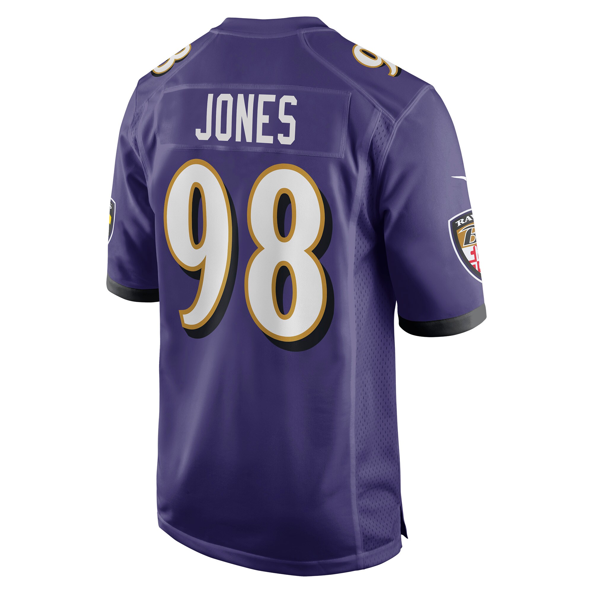 Travis Jones Baltimore Ravens  Player Game Jersey - Purple