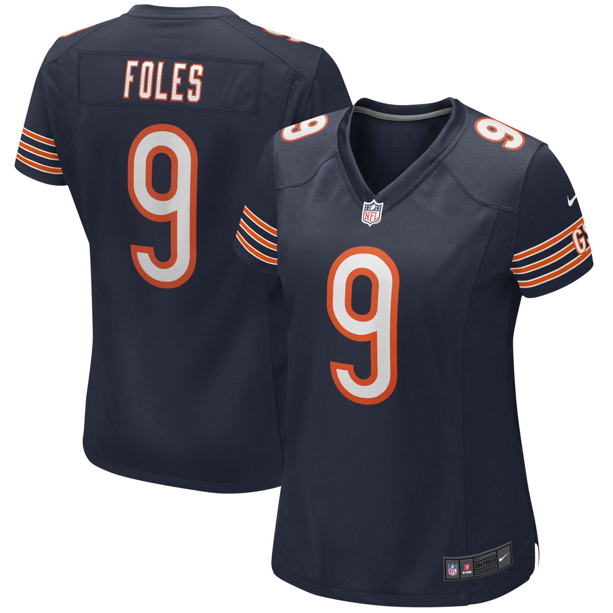 Nick Foles Chicago Bears  Women's Game Jersey - Navy