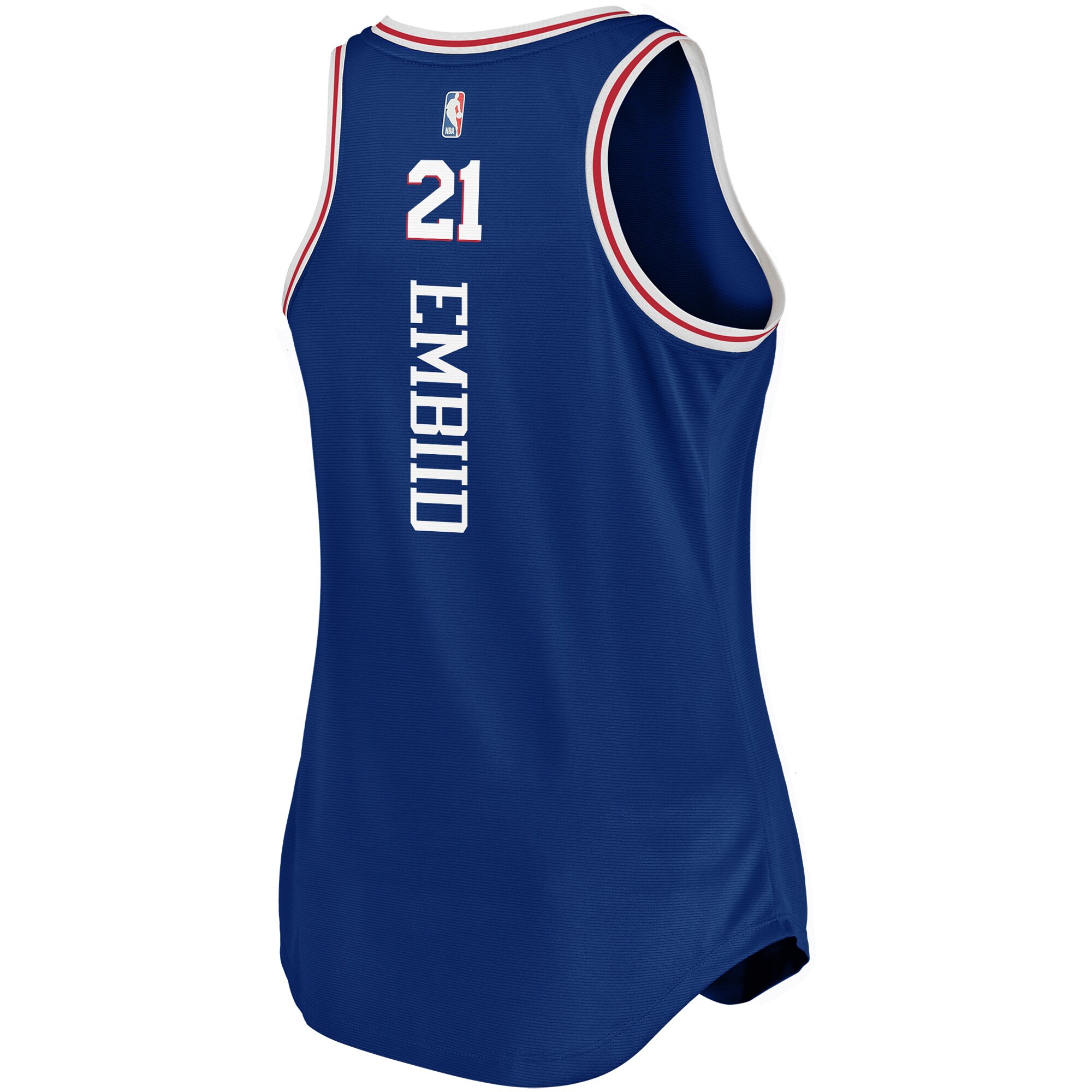 Joel Embiid Philadelphia 76ers Fanatics Women's Fast Break Team Tank Jersey - Icon Edition - Royal
