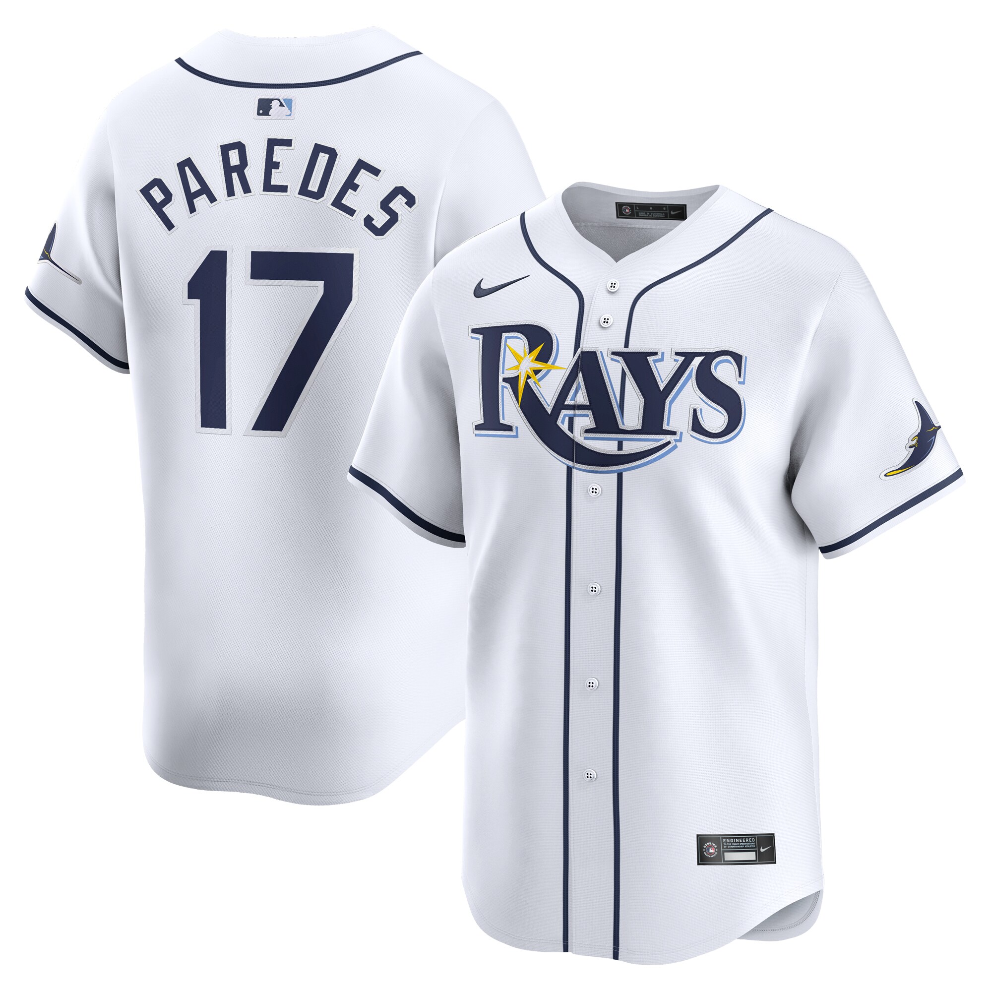 Isaac Paredes Tampa Bay Rays  Home Limited Player Jersey - White