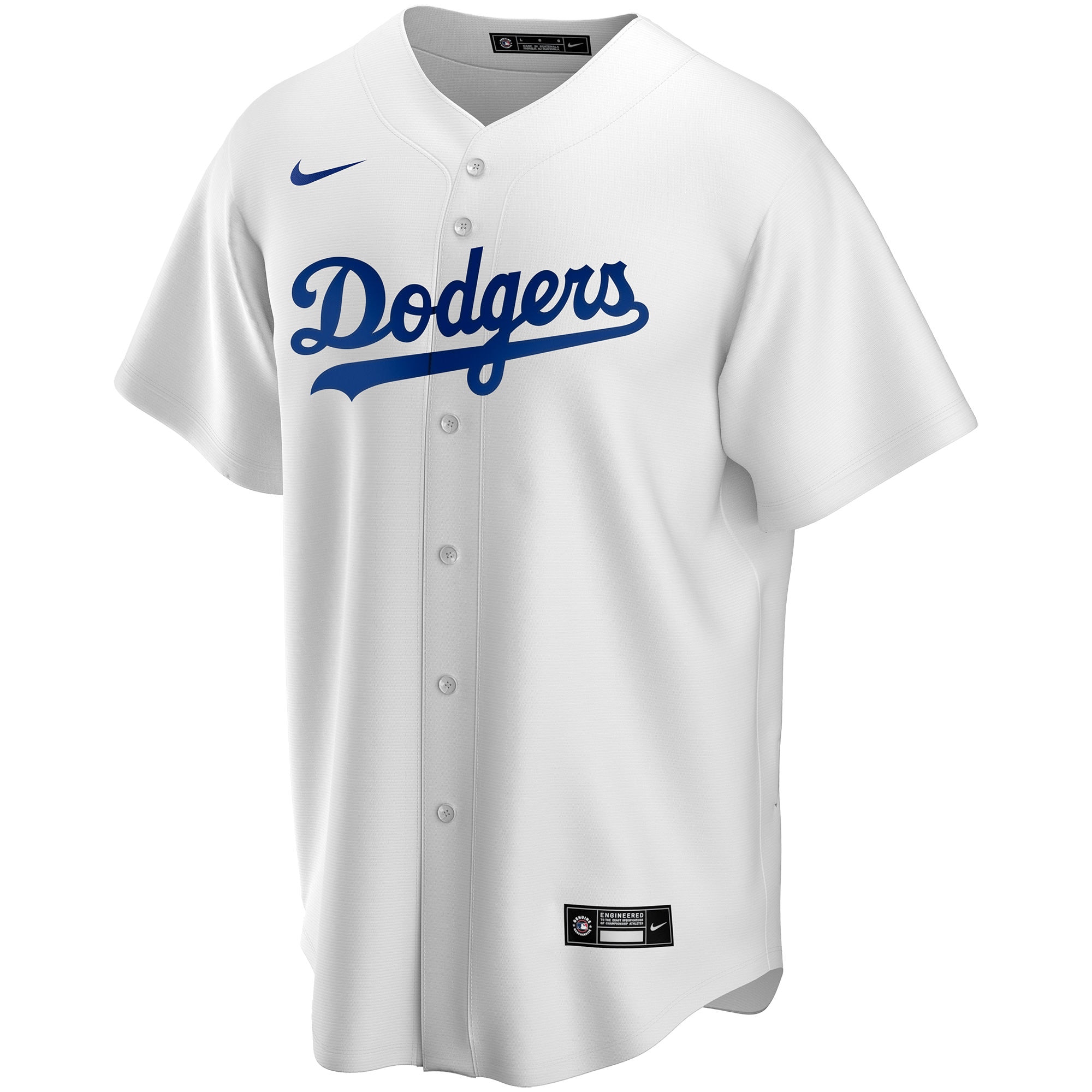 Los Angeles Dodgers  Home Replica Custom Jersey - White