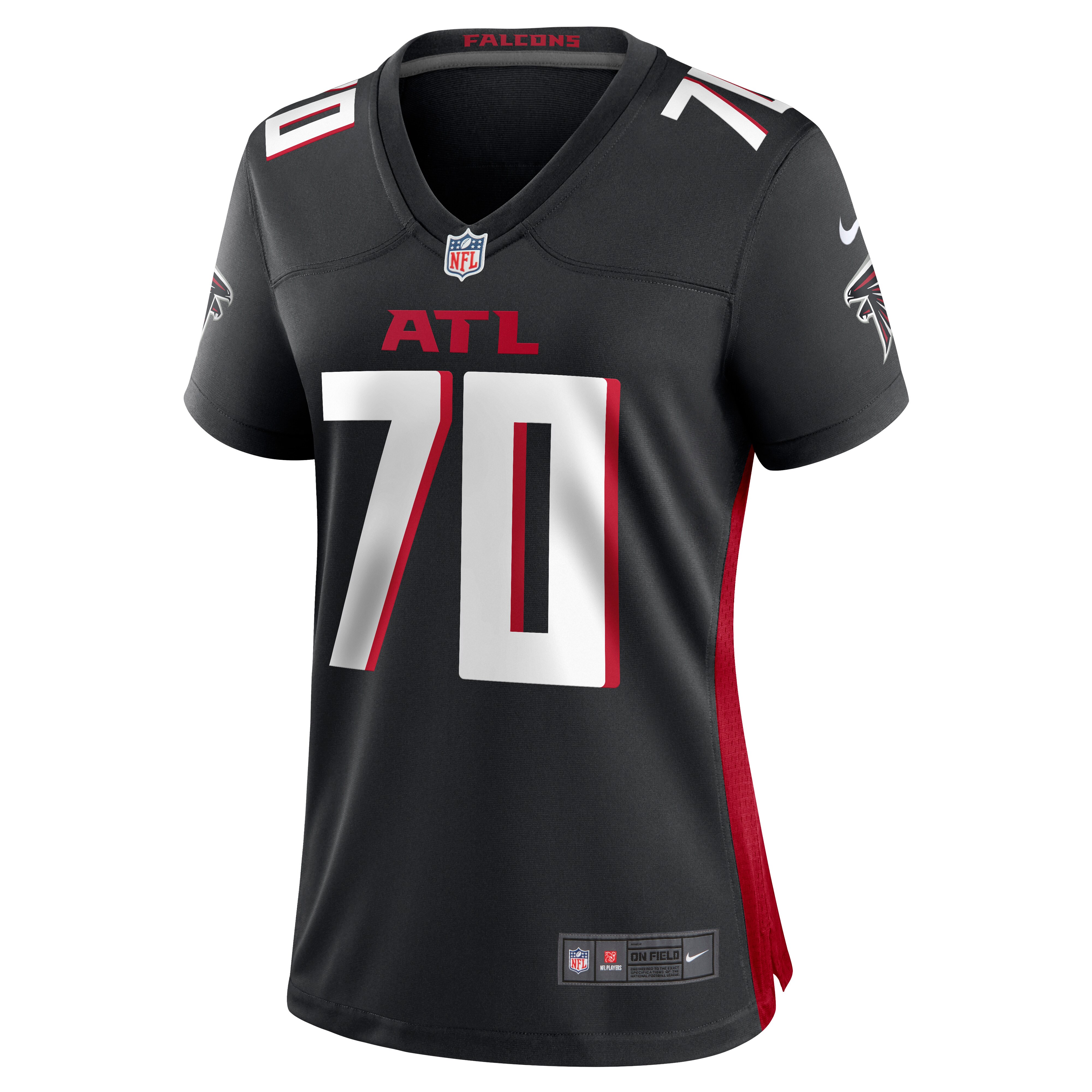 Jake Matthews Atlanta Falcons  Women's Game Jersey - Black