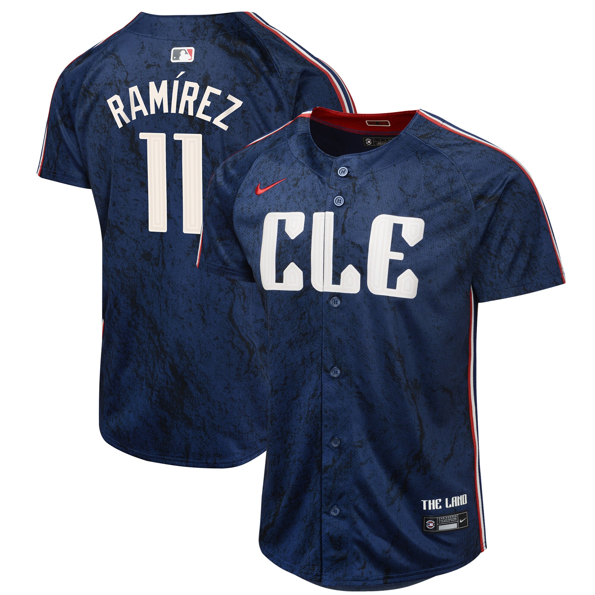Jose Ramirez Cleveland Guardians  Youth 2024 City Connect Limited Jersey - Navy