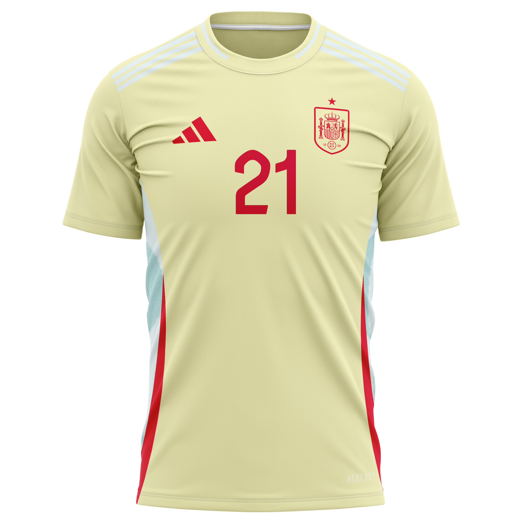 Mikel Oyarzabal 21 Spain National Team 2024 Away Kits AOP T-shirt - Yellow