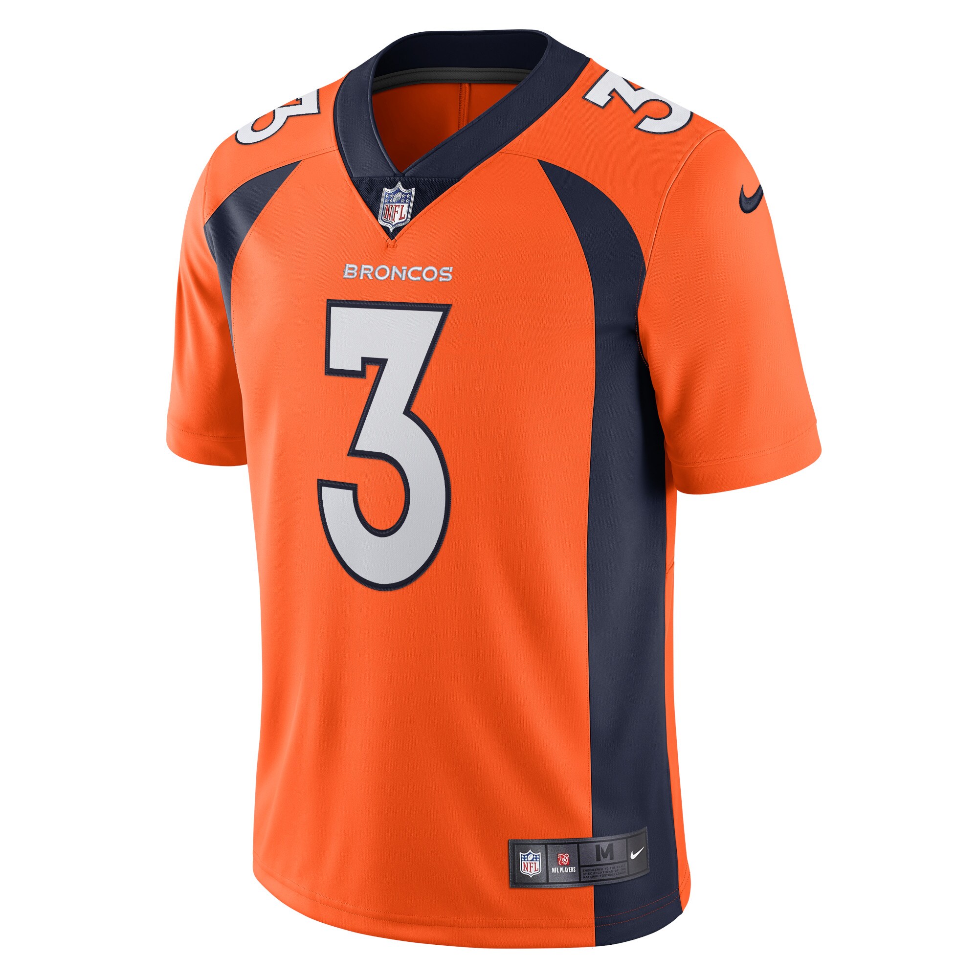 Russell Wilson Denver Broncos  Team Vapor Limited Jersey - Orange