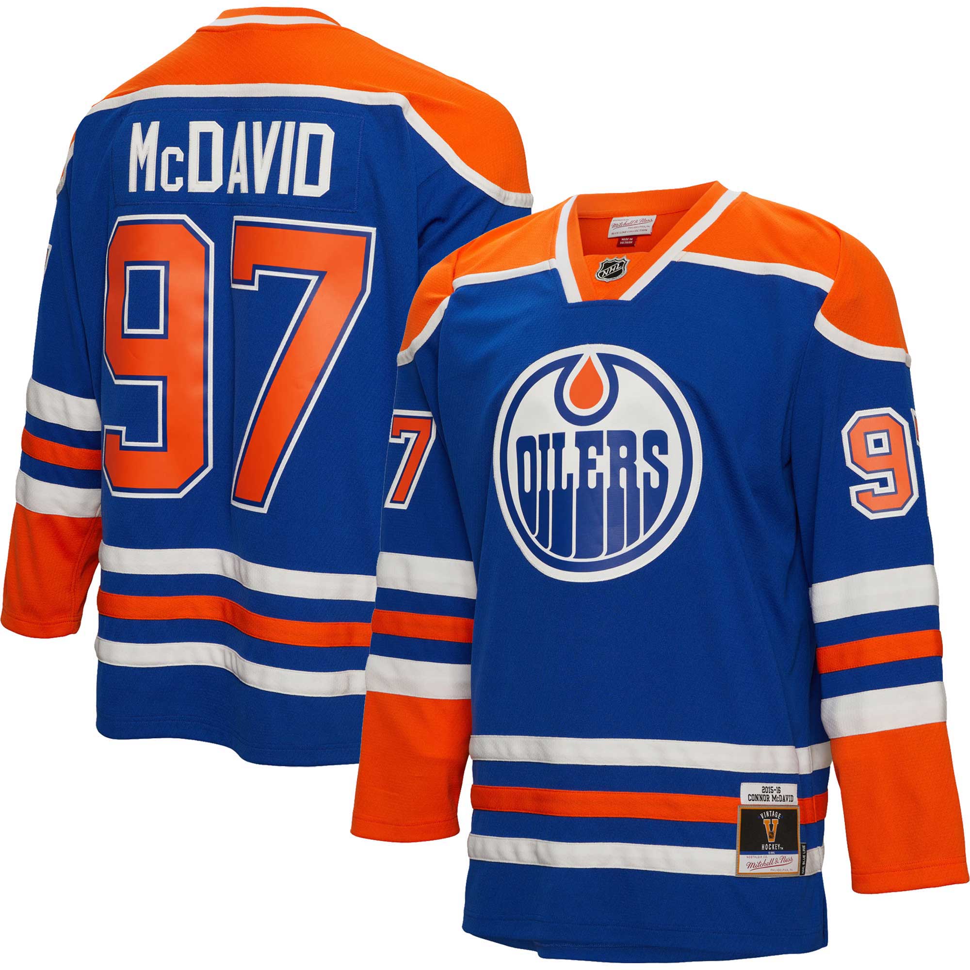 Connor McDavid Edmonton Oilers Mitchell & Ness  2015\/16 Blue Line Player Jersey - Blue