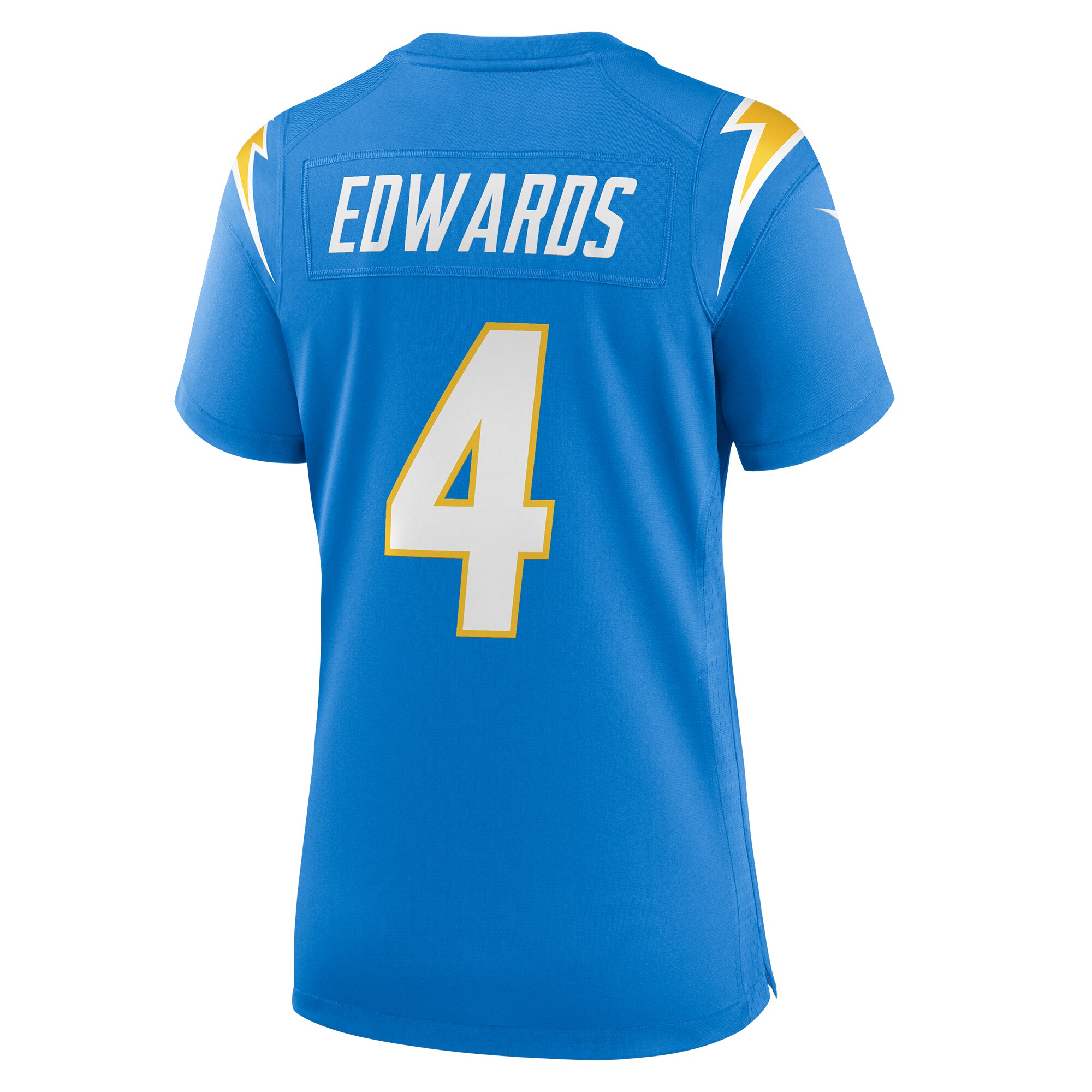 Gus Edwards Los Angeles Chargers  Women's  Game Jersey -  Powder Blue
