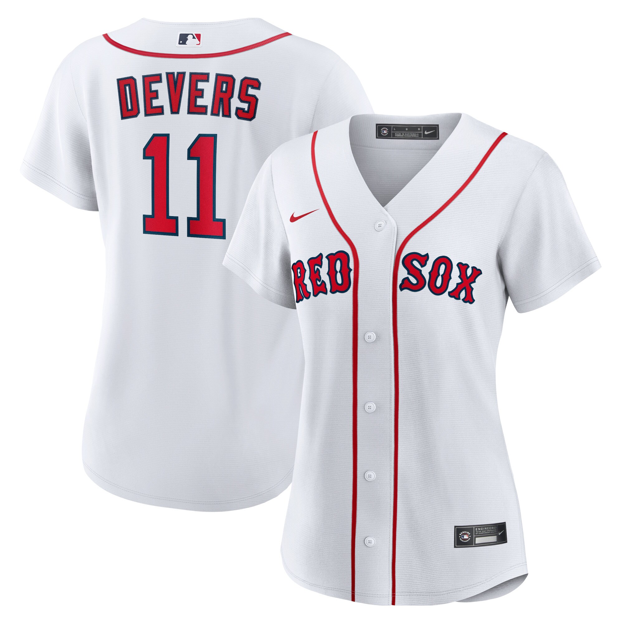 Rafael Devers Boston Red Sox  Women's Home Replica Player Jersey - White