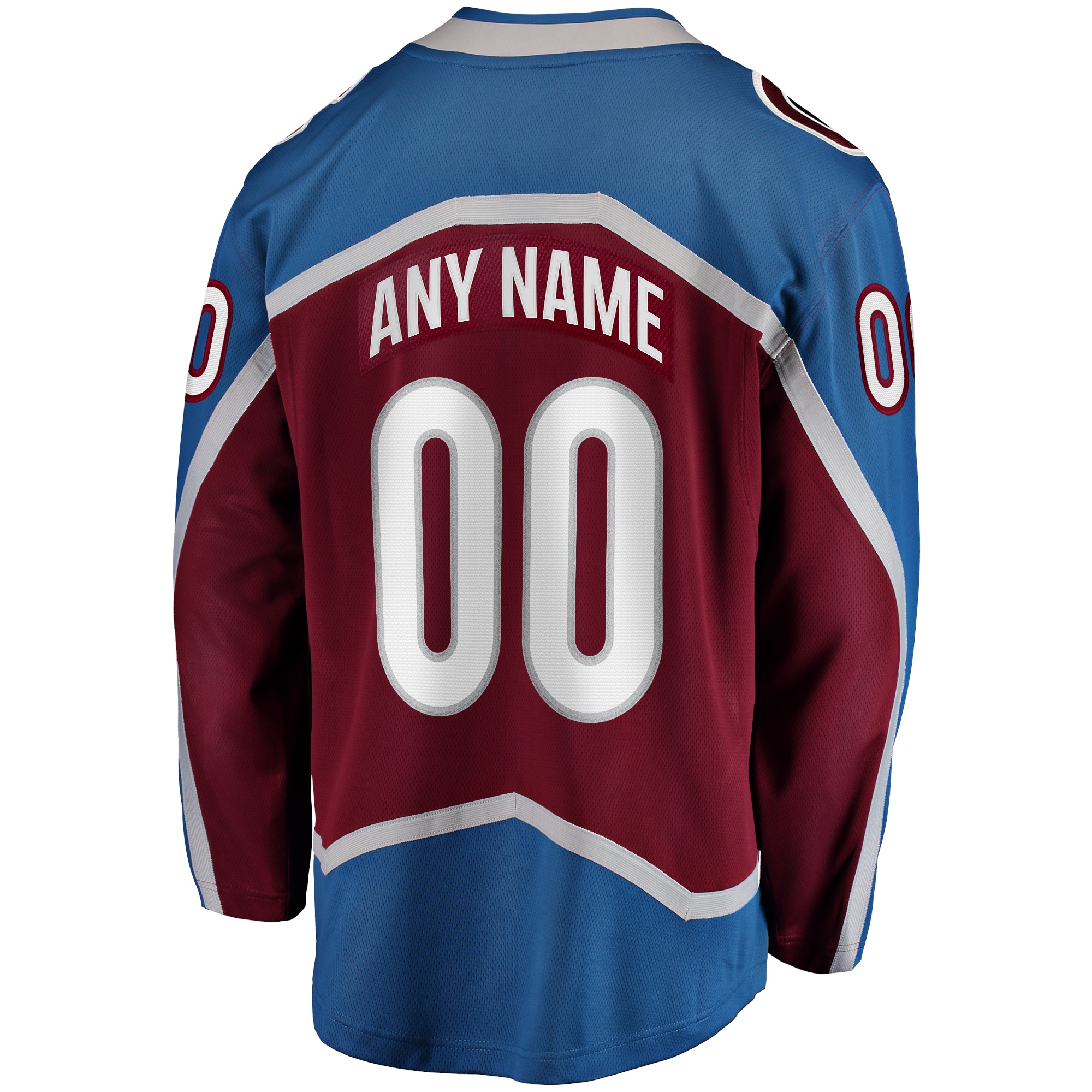 Colorado Avalanche Fanatics Home 2022 Stanley Cup Champions Breakaway Custom Jersey - Burgundy