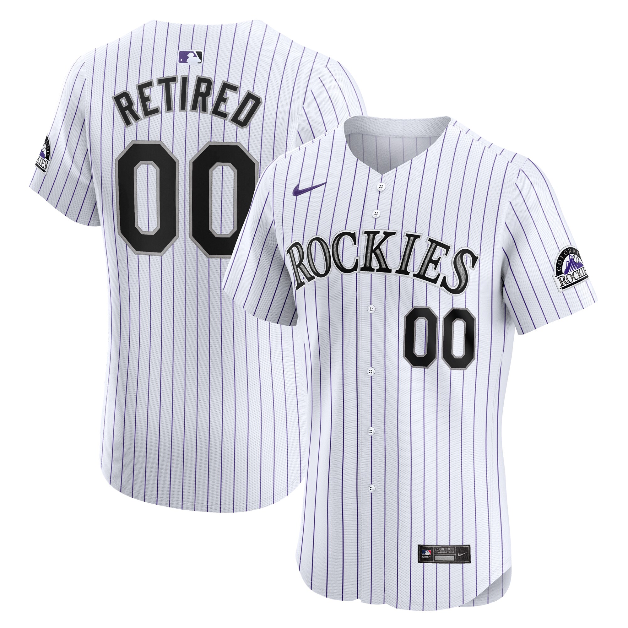 Colorado Rockies  Home Elite Pick-A-Player Retired Roster Jersey - White