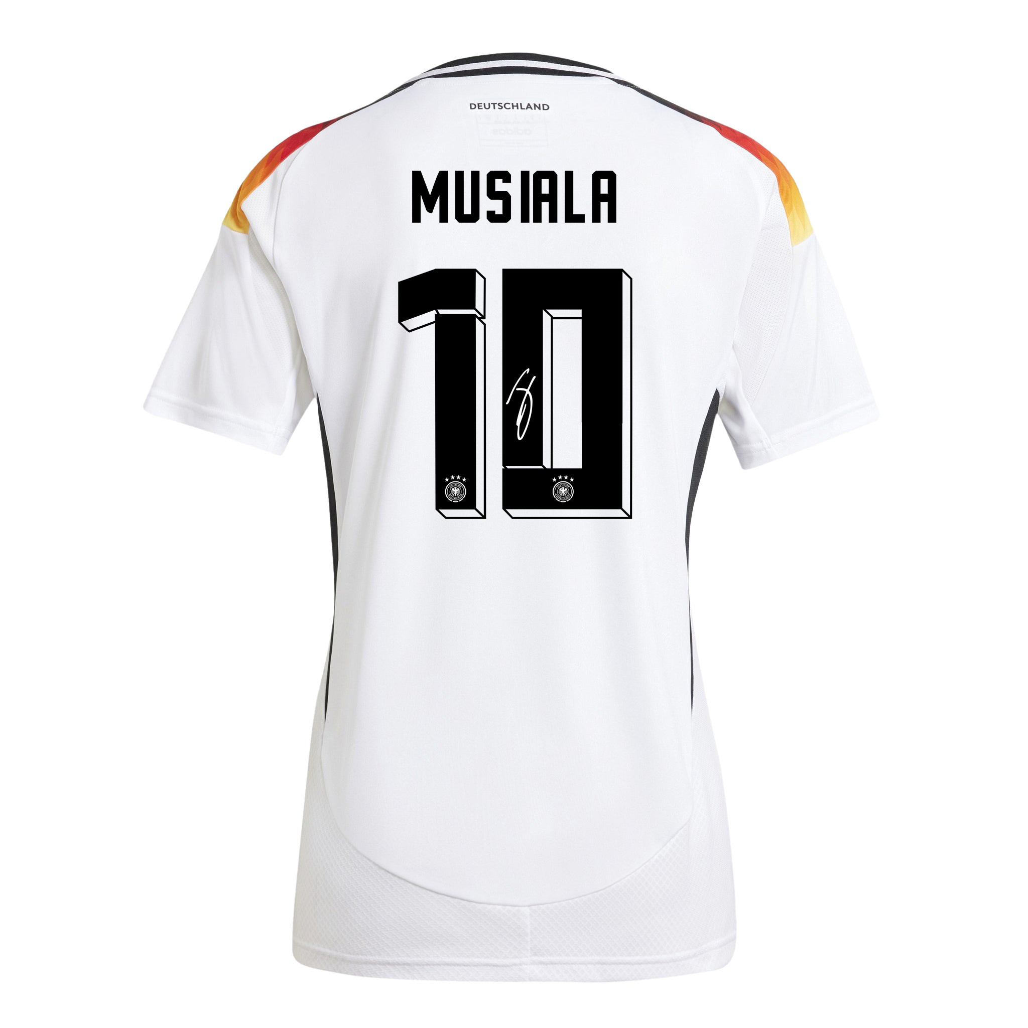 Jamal Musiala 10 Signed Germany National Team 2024/25 Home Jersey Autographed - Women