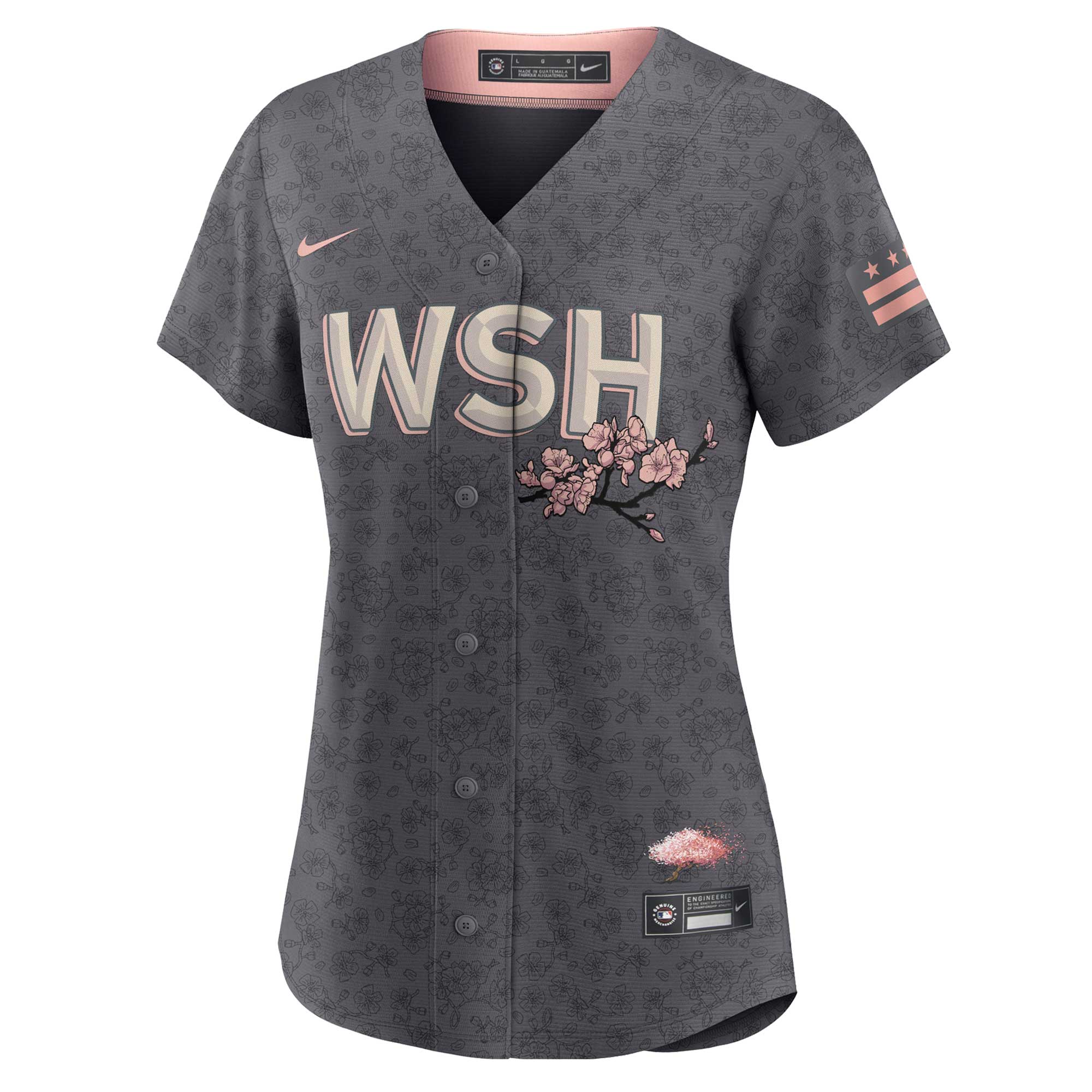 Washington Nationals  Women's City Connect Replica Team Jersey - Gray