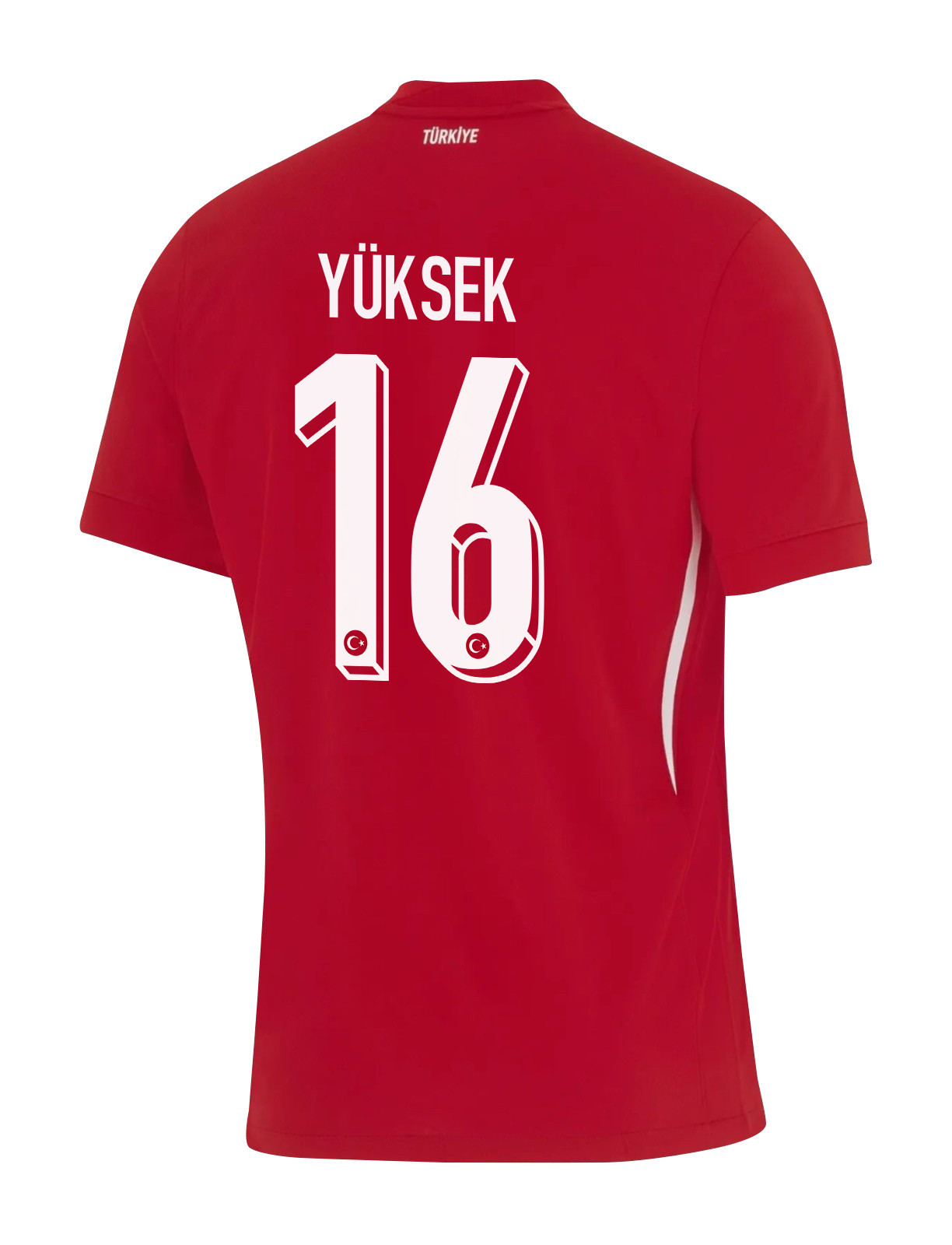 İsmail Yüksek 16 Turkey National Team 2024 Away Stadium Men Jersey - Red