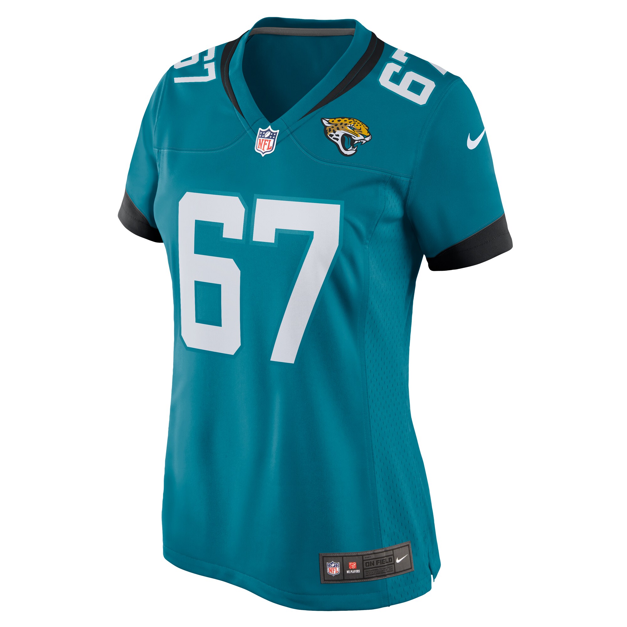 Chandler Brewer Jacksonville Jaguars  Women's  Game Jersey -  Teal