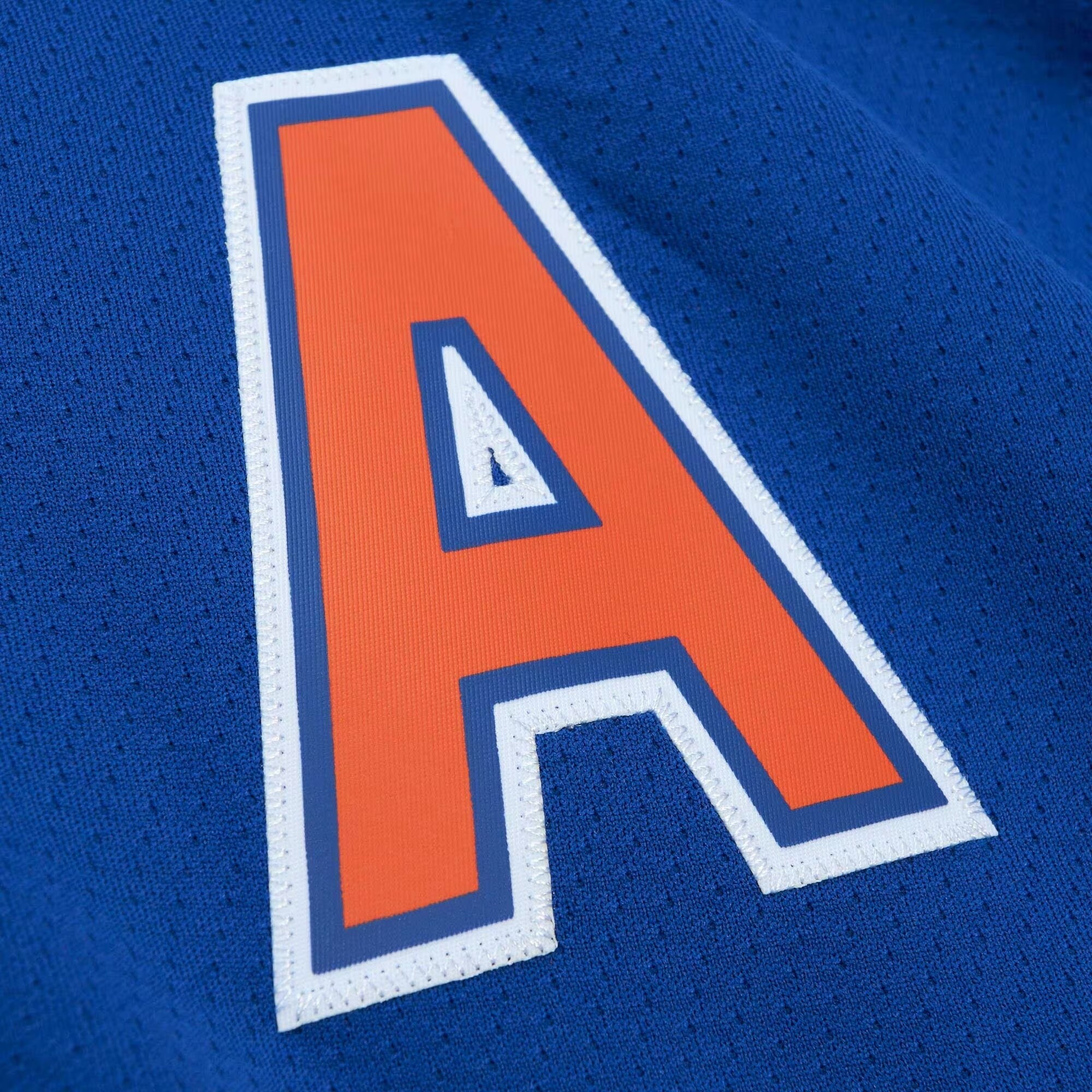 Mark Messier Edmonton Oilers Mitchell & Ness Alternate Captain Patch 1986\/87 Blue Line Player Jersey - Royal